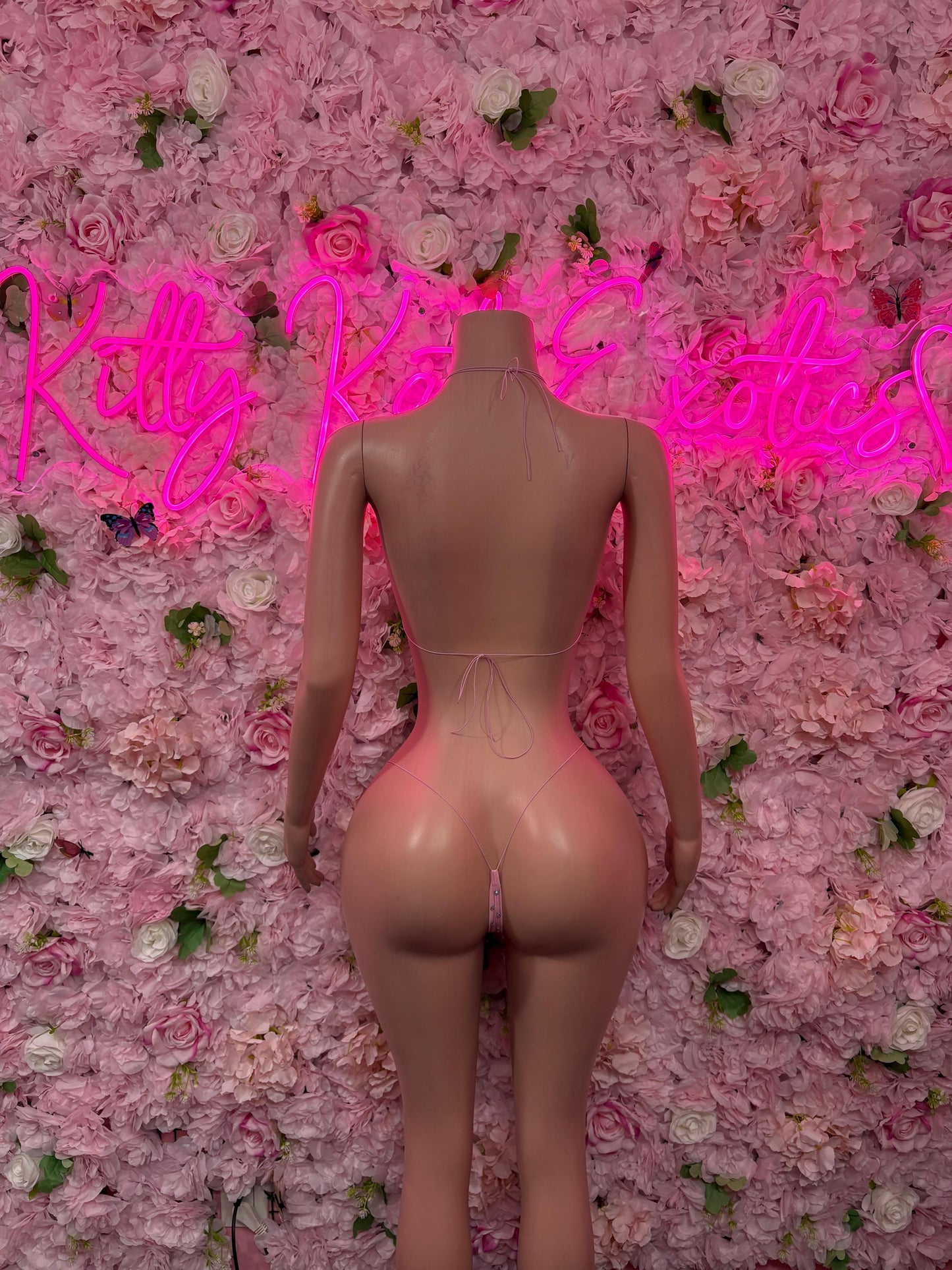 Spring Break Two-Piece Pink Custom Bikini  Cute Swimsuit Set for Beach, Pool, or Vacation | Exotic Dancewear Festival wear