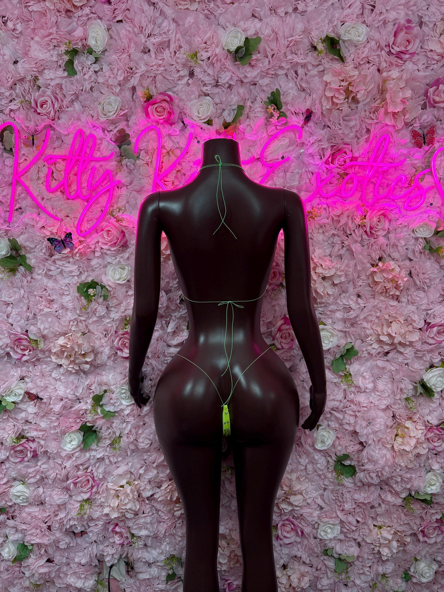 Womens Swinwear Two-Piece Neon Custom Bikini  Cute Swimsuit Set for Beach, Pool, or Vacation | Exotic Dancewear Festival wear