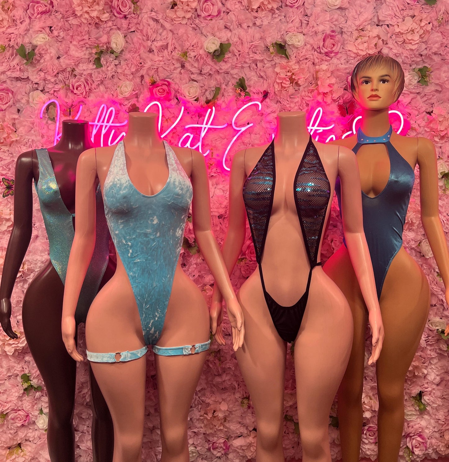 Bottlegirl One-Piece Turquoise  Bodysuit  Exotic Dancewear for Performers, Raves, or Night Out | Bottle girl Outfits