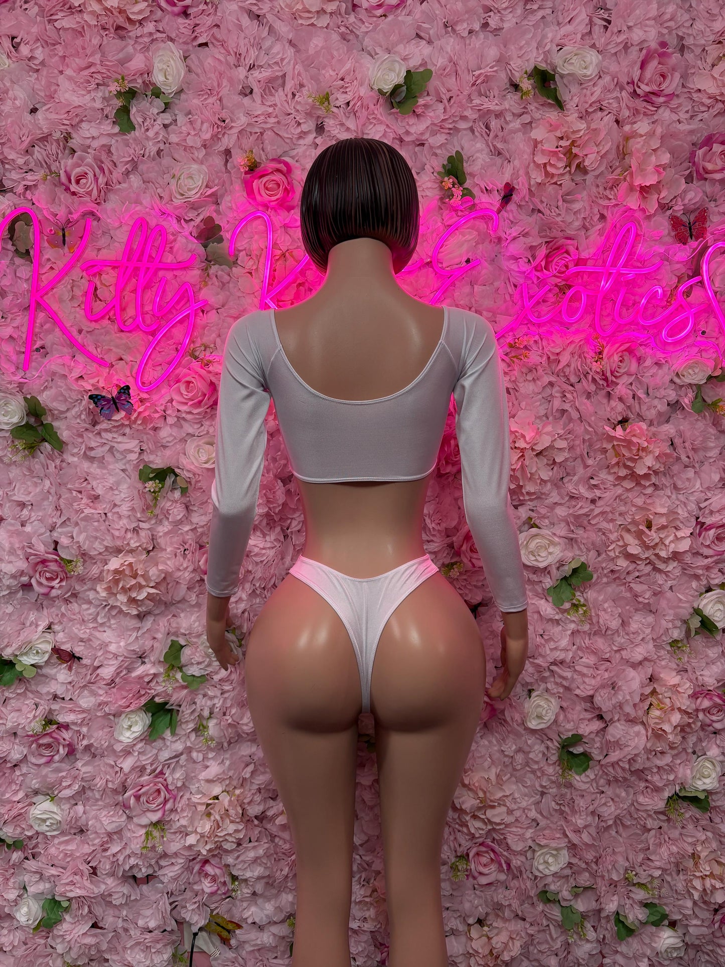 Exotic Dancewear Two Piece White Dancewear Exotic Wear Festival Wear