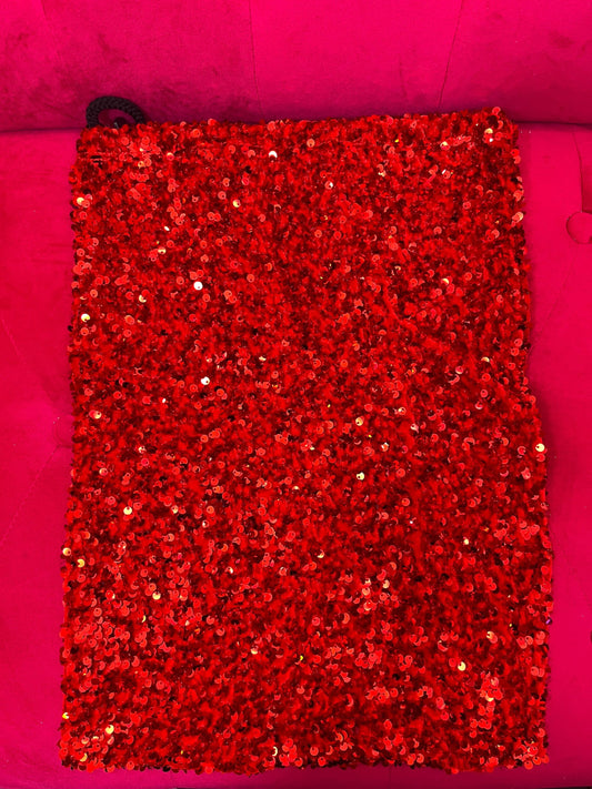 Custom Exotic Dancer Money Bag with Red  Stylish & Durable Dancewear Accessory for Performers