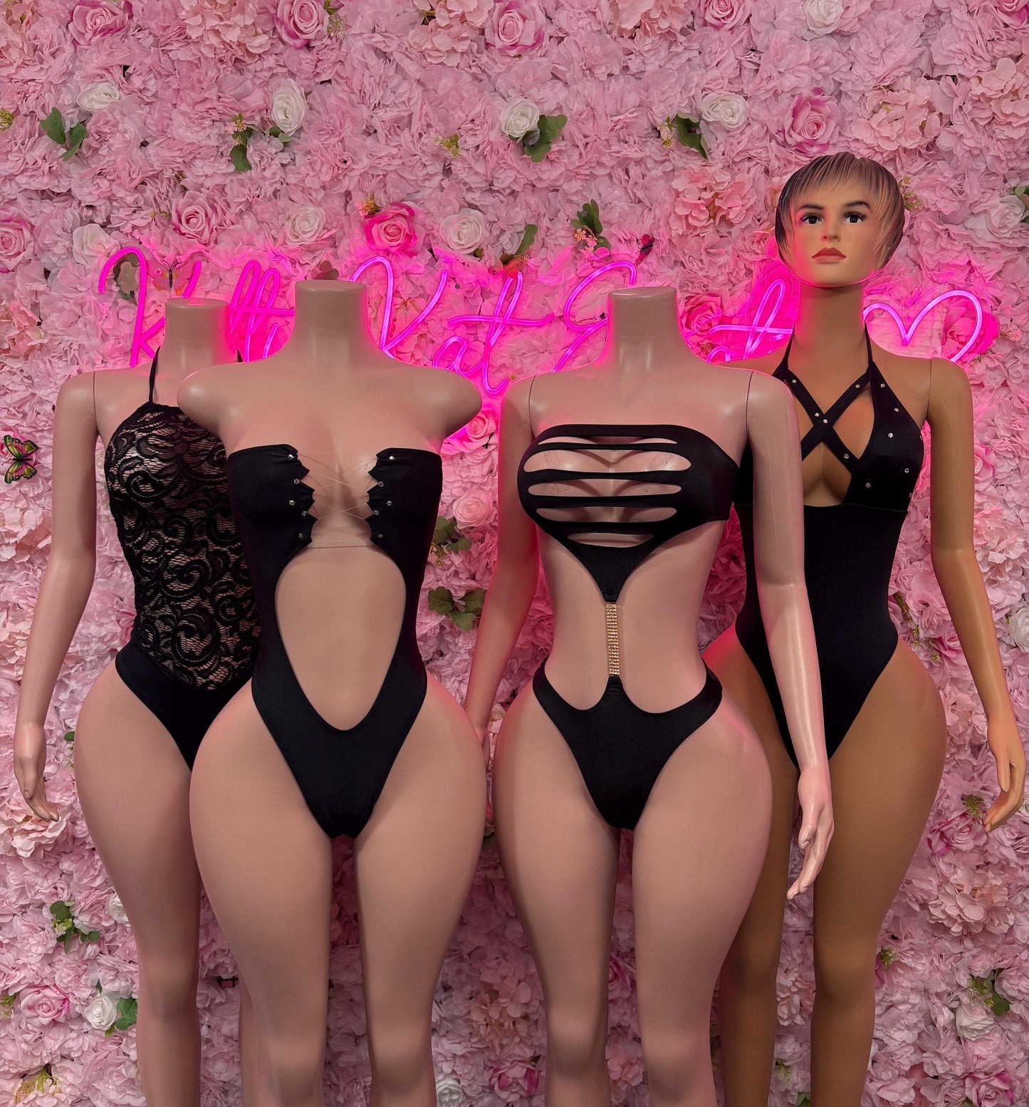 Bartender One Piece Black Bodysuit  Exotic Dancewear for Performers, Raves, or Night Out | Sexy and Flattering Style