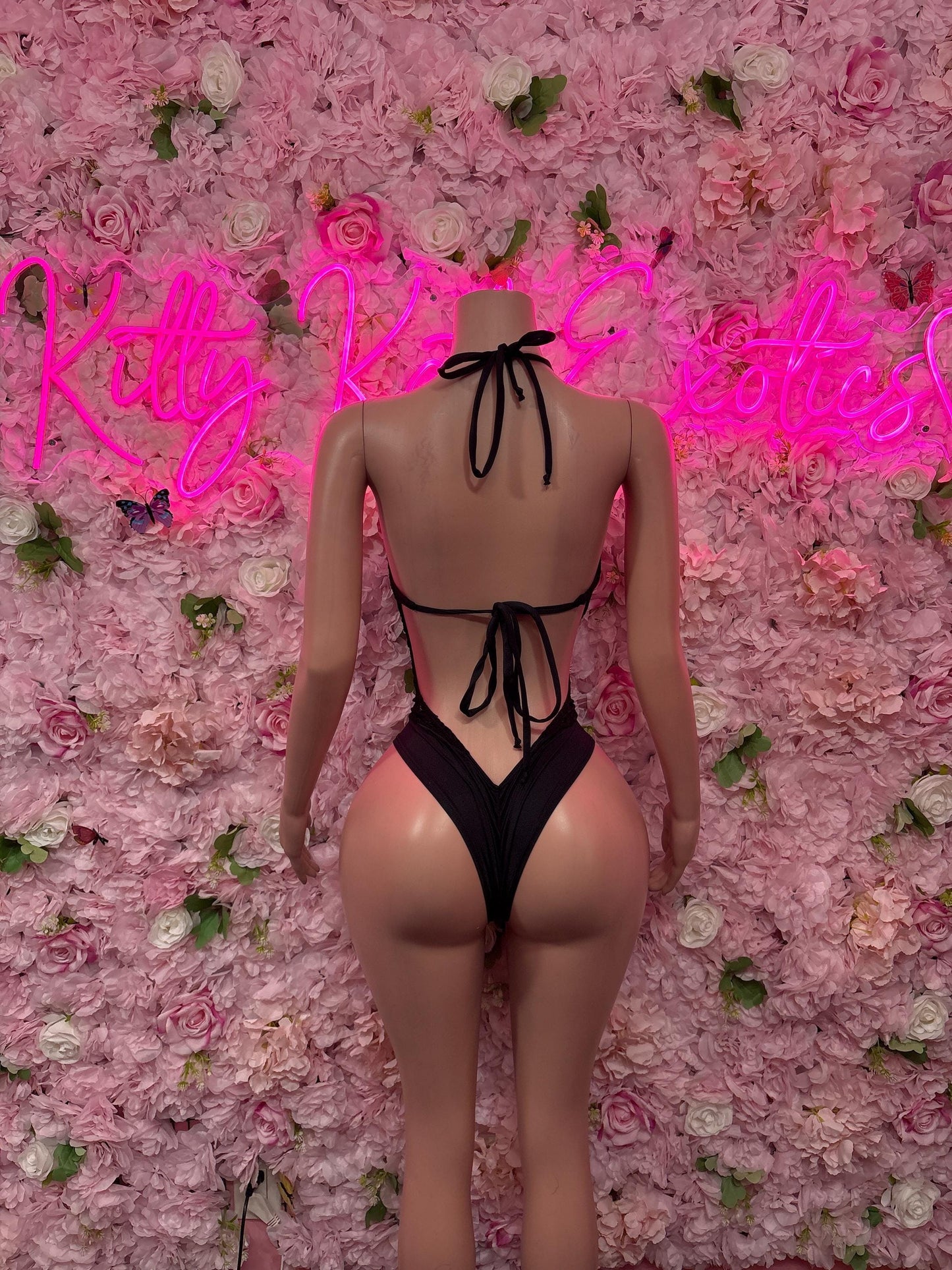 Bartender One Piece Black Bodysuit  Exotic Dancewear for Performers, Raves, or Night Out | Sexy and Flattering Style