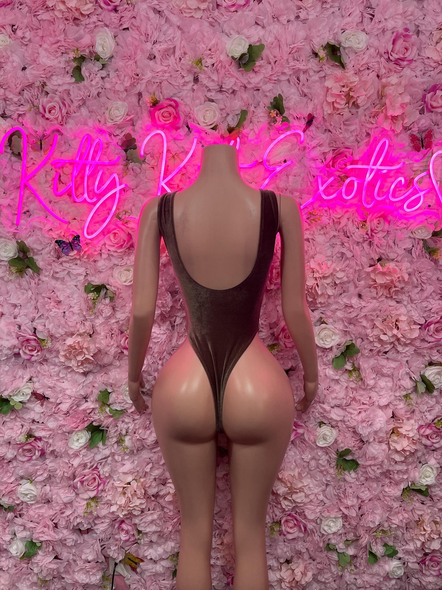 Festival Wear One Piece Green Velvet Bodysuit  Exotic Dancewear for Performers, Raves, or Night Out | Sexy and Flattering Style