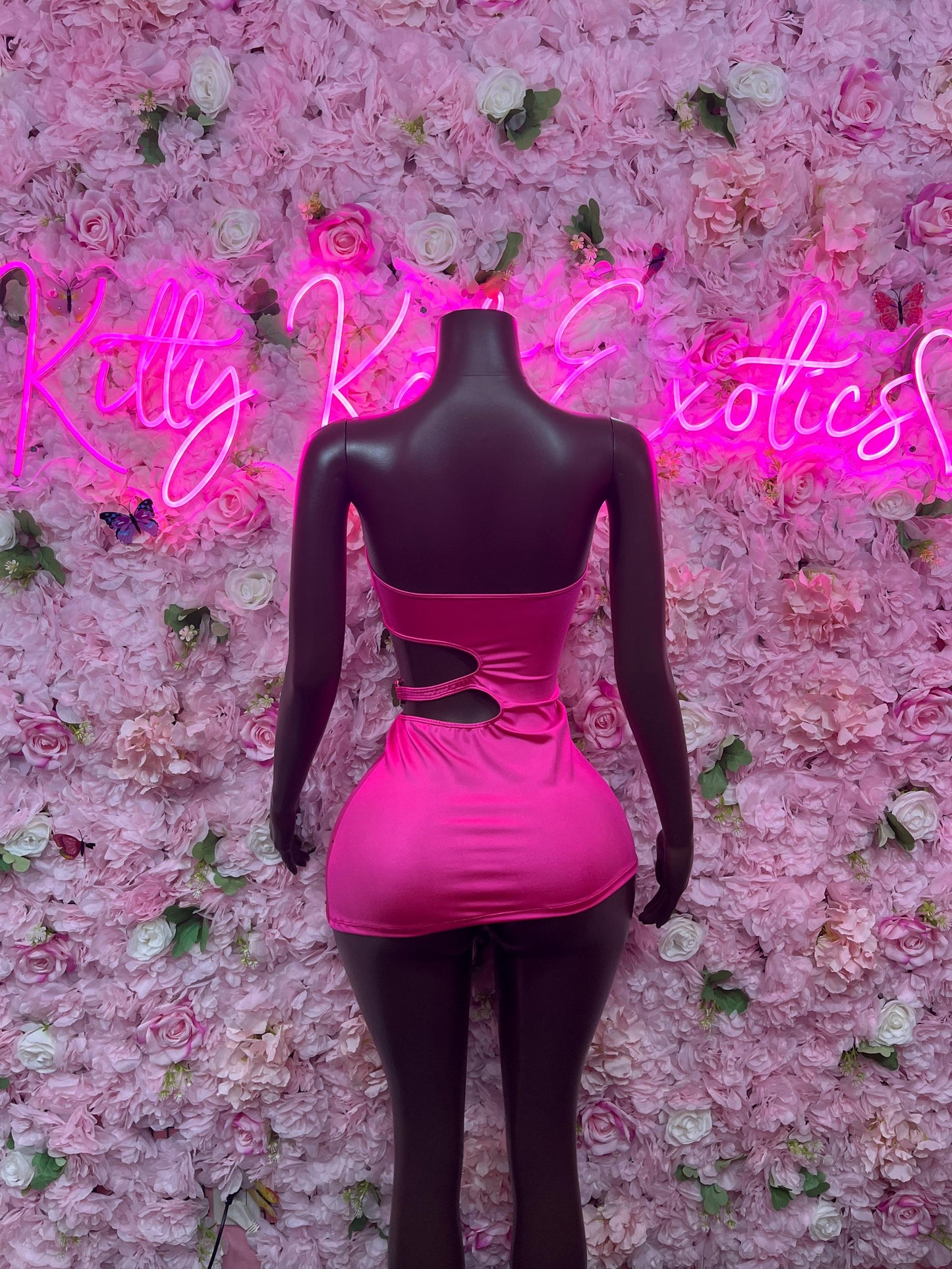 Womens Clothing Dress Pink - Exotic Dancewear  Elegant and Sexy Evening Dress for Performers, Events, or Special Occasions