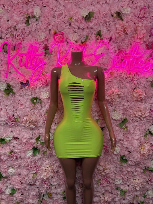 Womens Clothing Dress Neon - Exotic Dancewear  Elegant and Sexy Evening Dress for Performers, Events, or Special Occasions