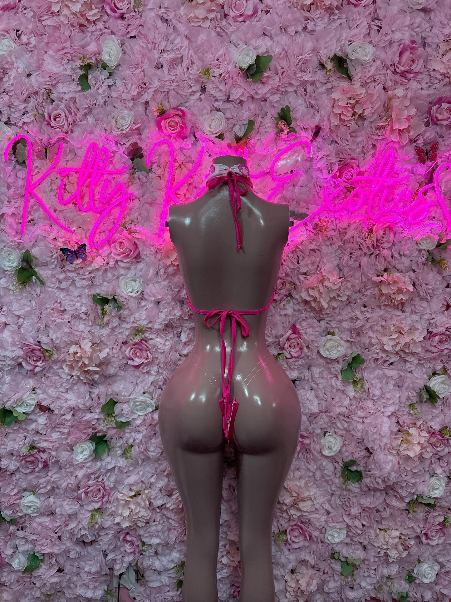 Valentines Day Exotic Dancewear Two-Piece Bodysuit  - Sexy Hearts Romantic Outfit for Date Night - Cute Gift for Her