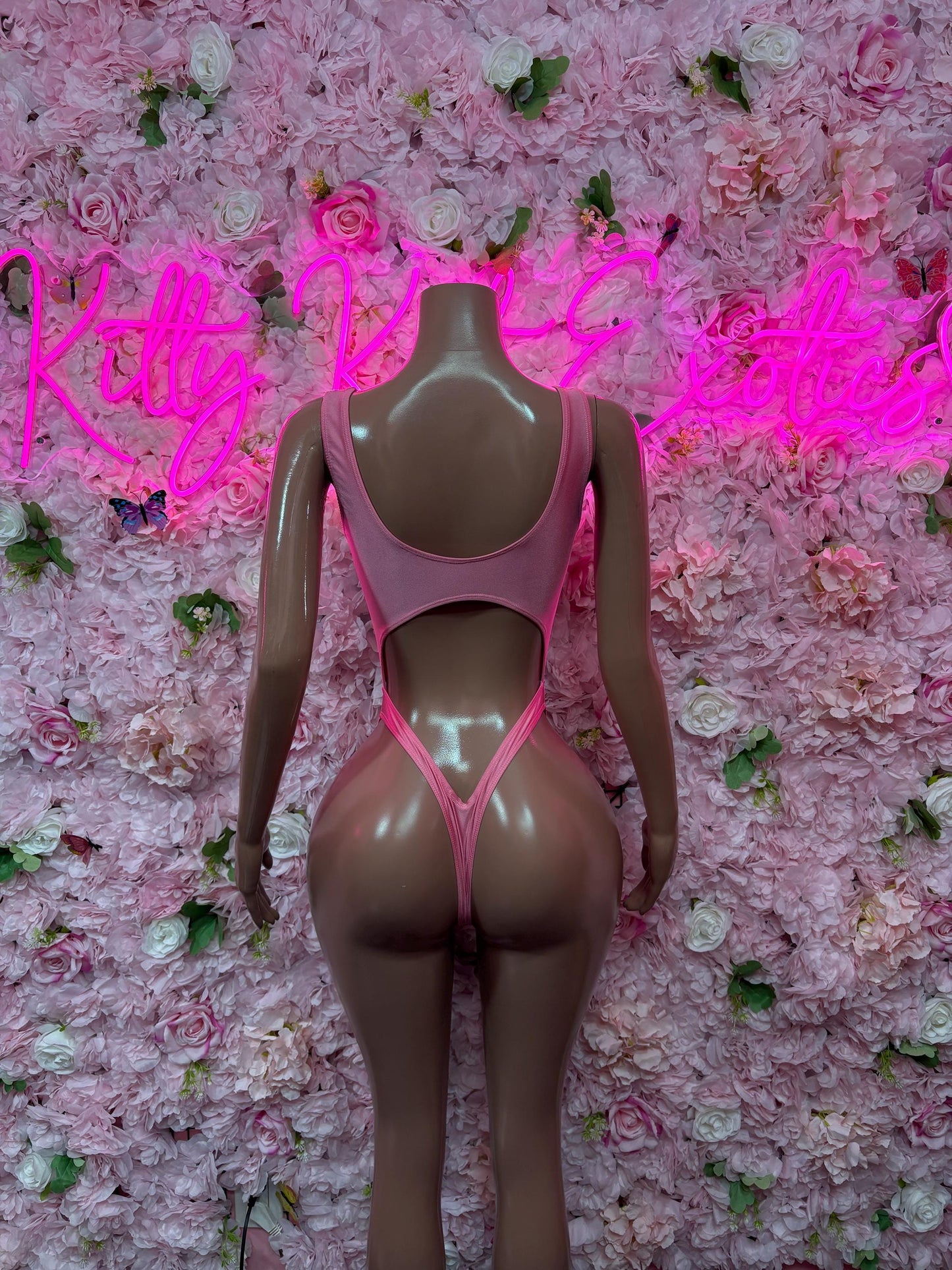 Festival Outfit One Piece Pink -  Exotic Dancewear  Elegant and Sexy Evening Dress for Performers, Events, or Special Occasions