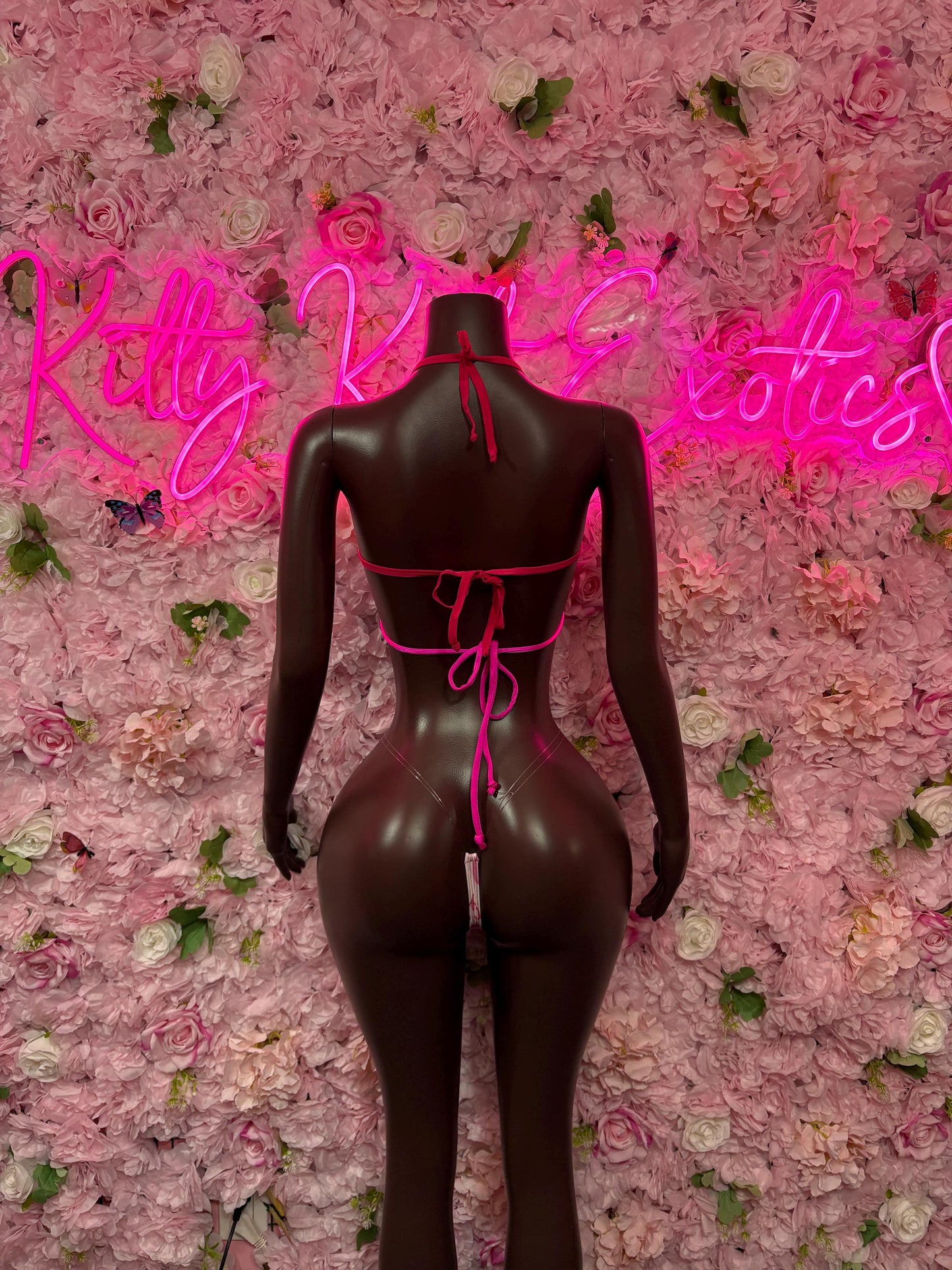 Womens Clothing Valentines Day Two-Piece Bikini  - Sexy Hearts Romantic Outfit for Date Night - Cute Gift for Her