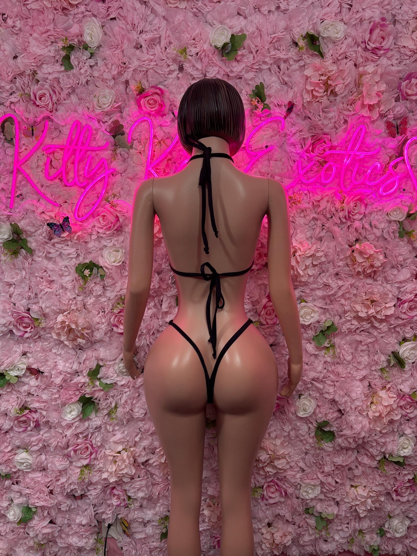 Womens Clothing Two Piece Black Bikini -  Exotic Dancewear  Elegant and Sexy Evening Dress for Performers, Events, or Special Occasions