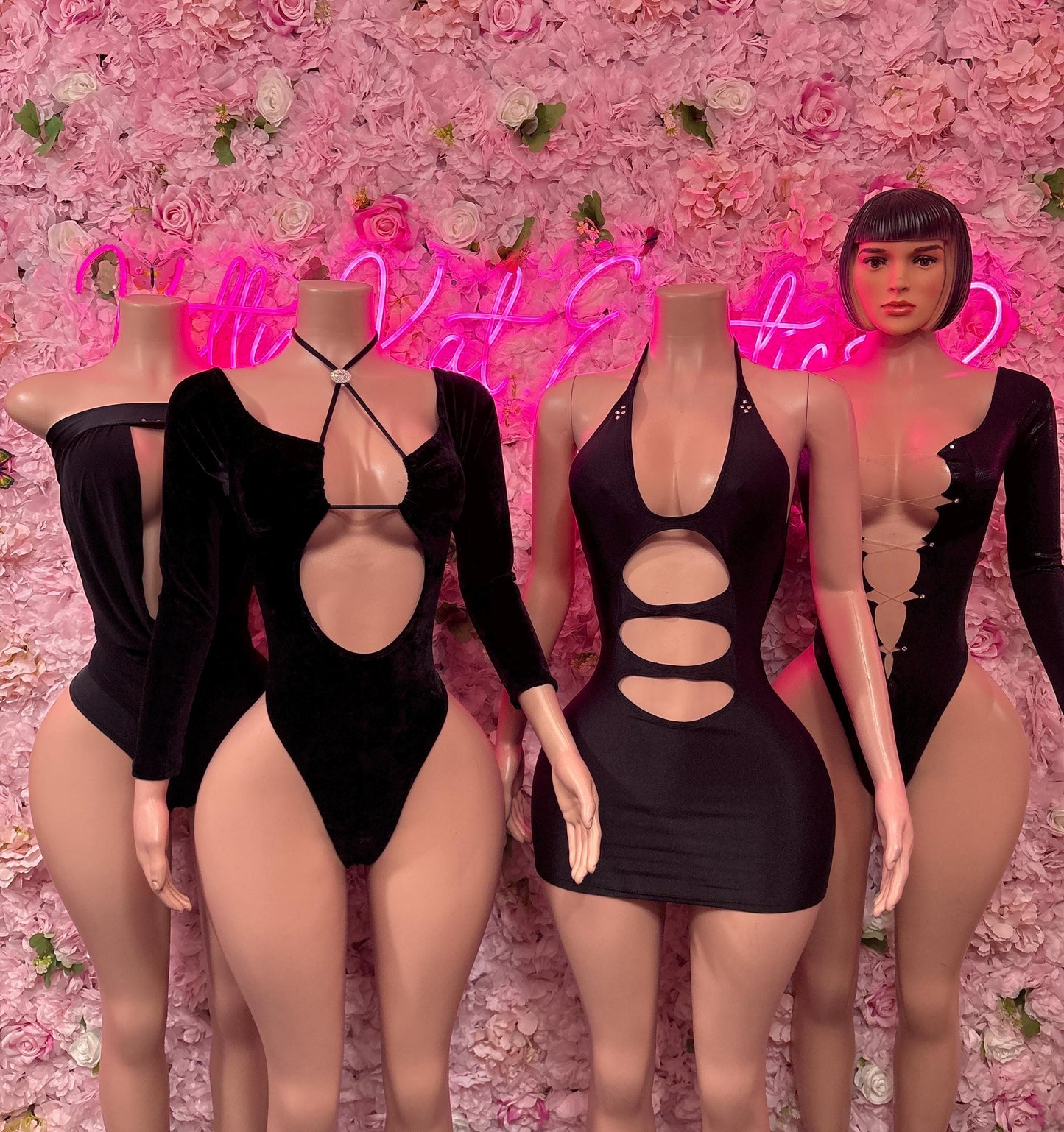 Bartender One-Piece Black Bodysuit  Exotic Dancewear for Performers, Raves, or Night Out | Sexy and Flattering Style