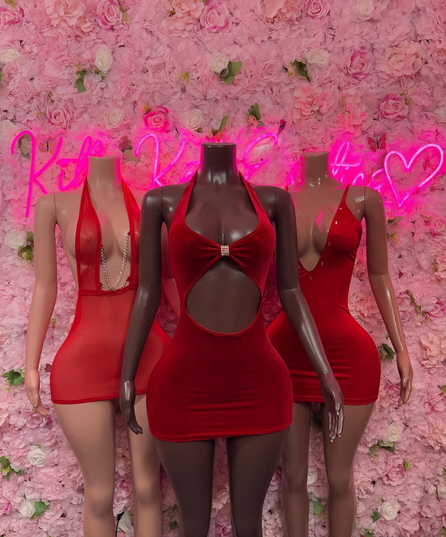 Valentines Day Sexy Lingerie Costume  Red Dress Velvet  Romantic Dancewear Outfit  Exotic Dancer & Bottle Girl Set