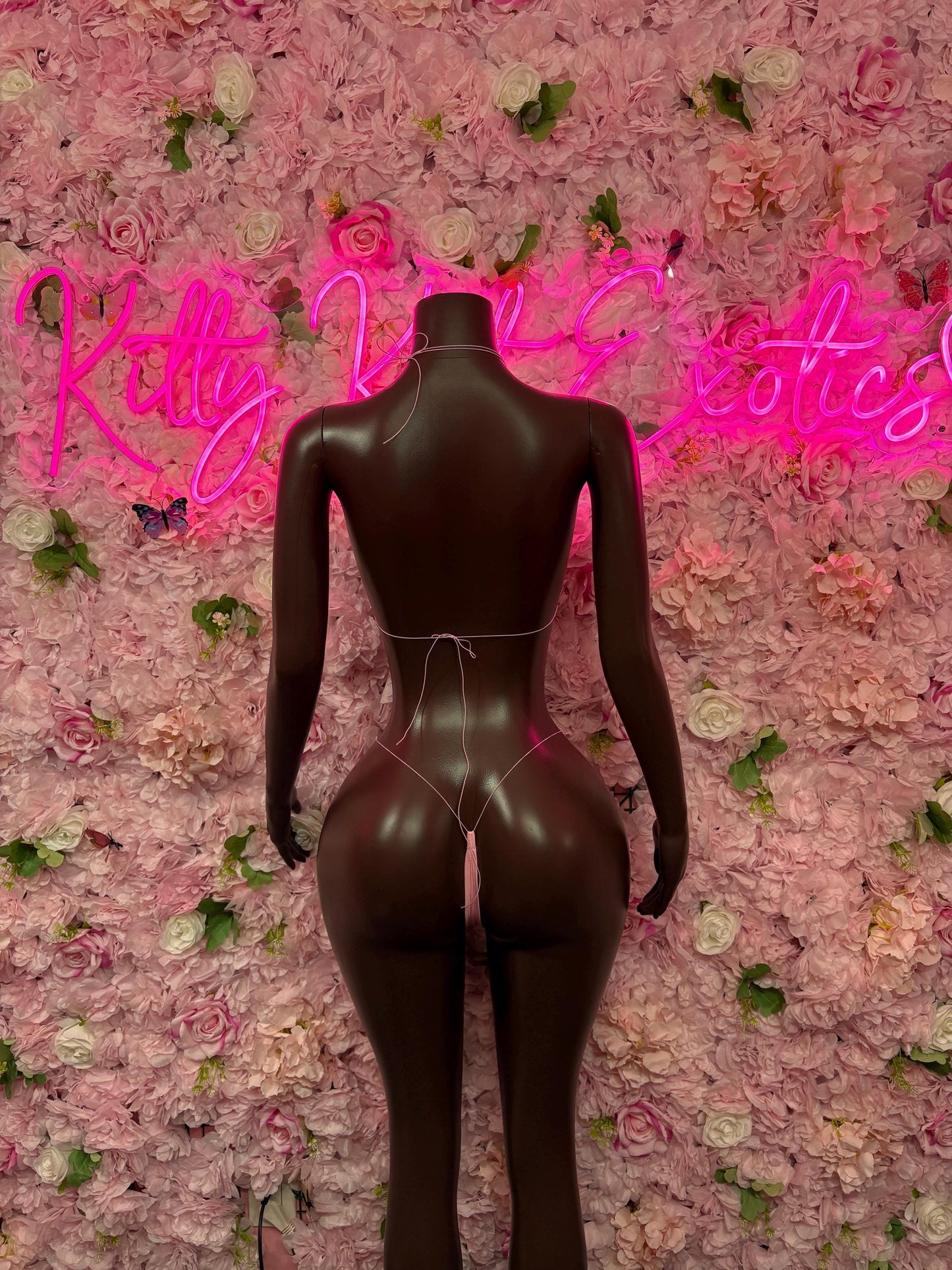 Valentines Day Two-Piece Pink Custom Bikini  Cute Swimsuit Set for Beach, Pool, or Vacation | Exotic Dancewear Festival wear