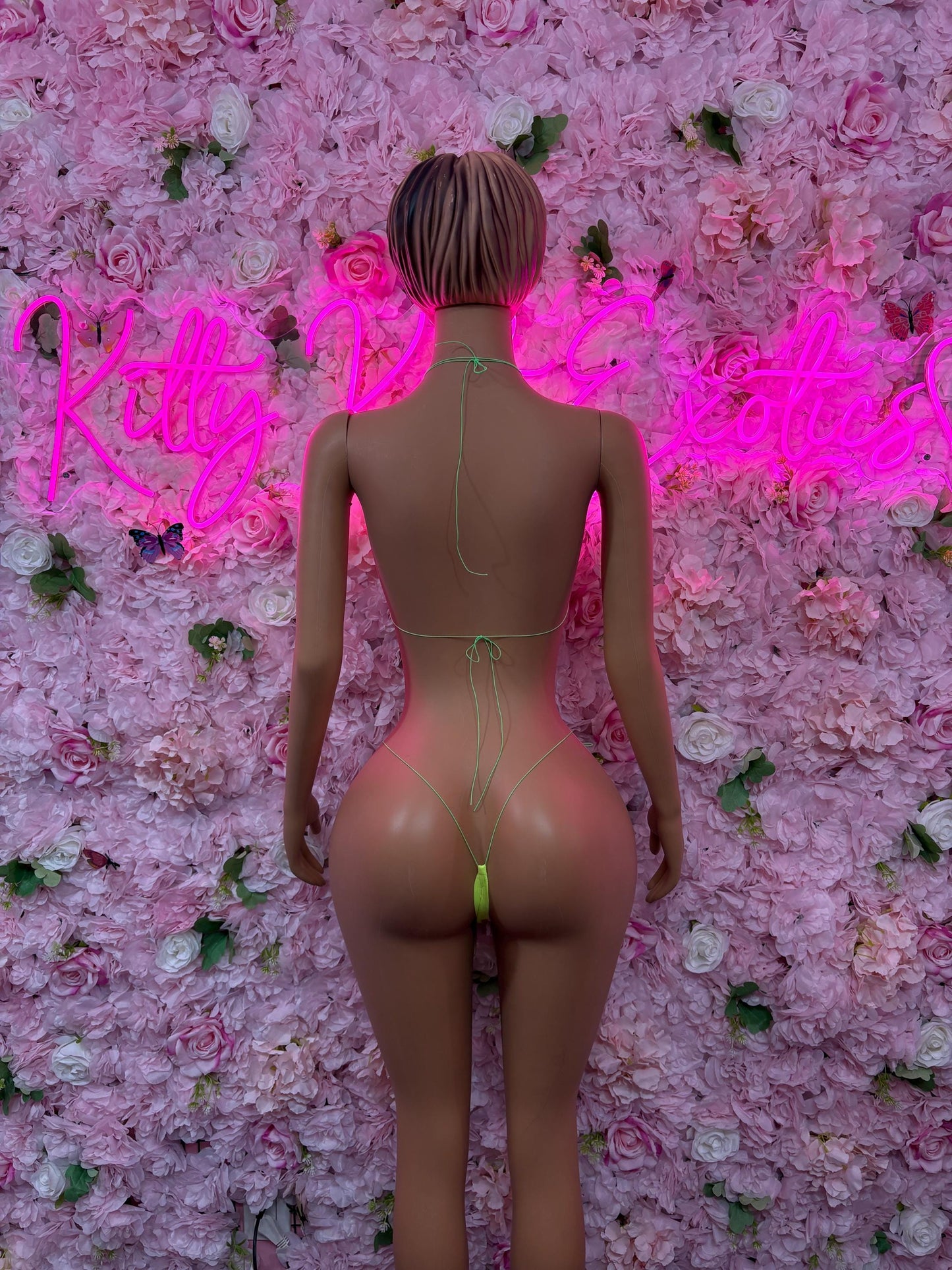 Rave Outfit Two-Piece Neon Custom Bikini  Cute Swimsuit Set for Beach, Pool, or Vacation | Exotic Dancewear Festival wear