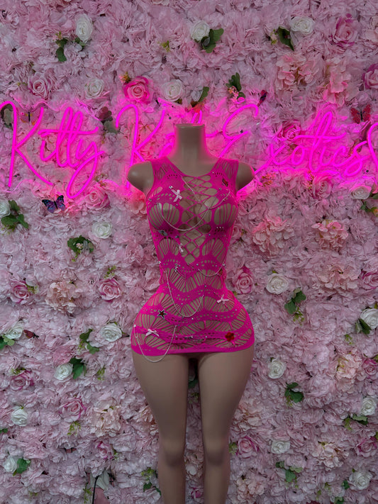 Rave Outfit One Piece Custom Fishnet Bodysuit  Exotic Dancewear for Performers, Raves, or Night Out | Sexy and Flattering Style