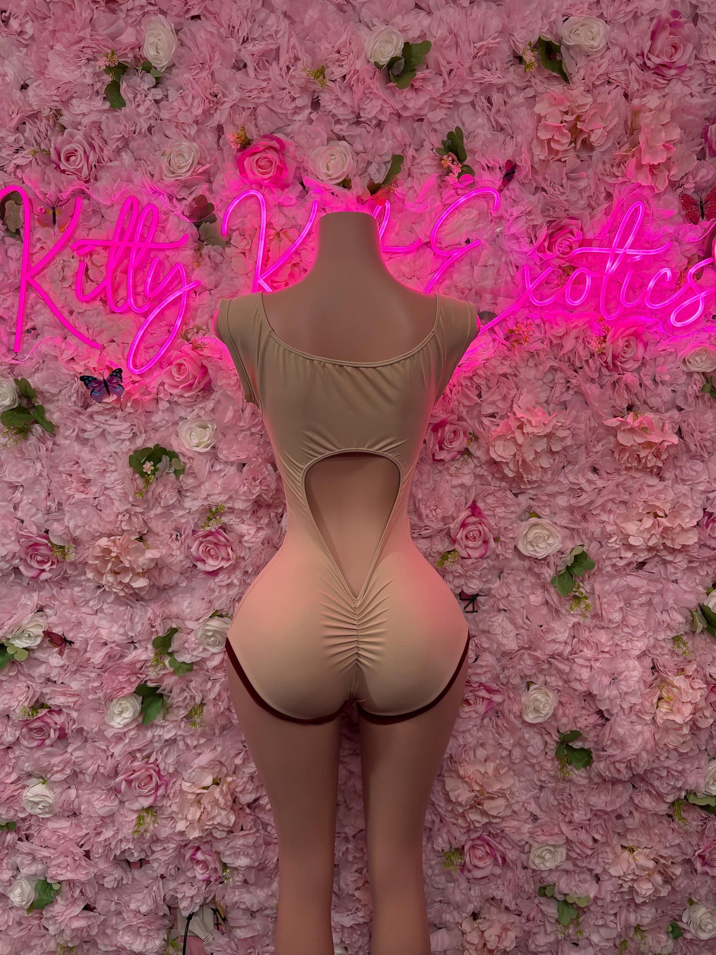 Bodysuit One Piece Nude Bottlegirl Bartender Outfit