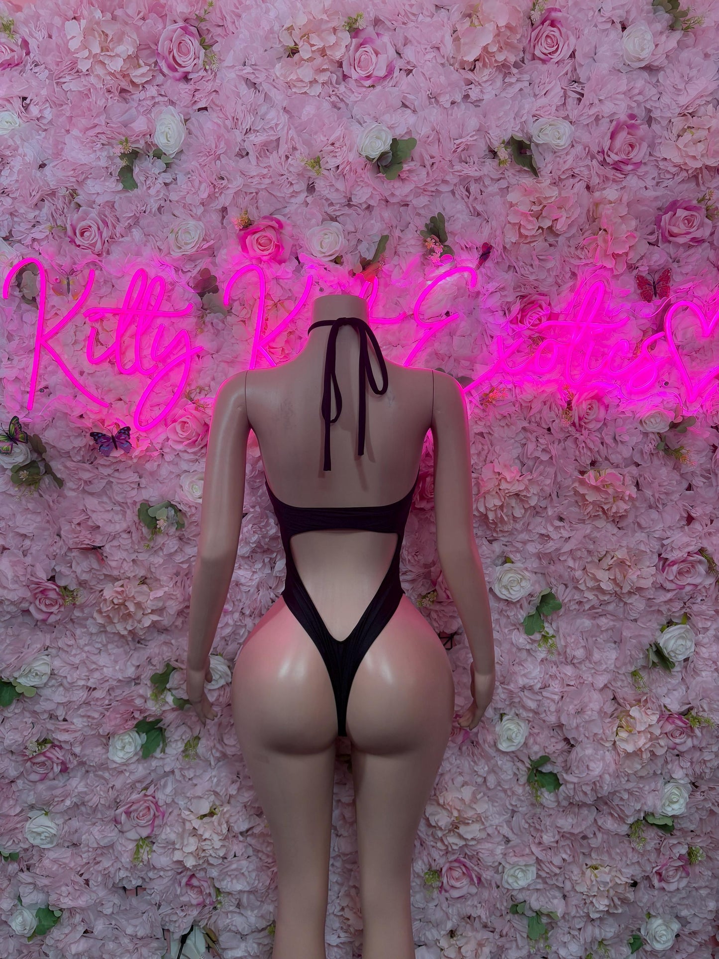 Bottlegirl One Piece Black Bodysuit -  Exotic Dancewear  Elegant and Sexy for Performers, Events, or Special Occasions