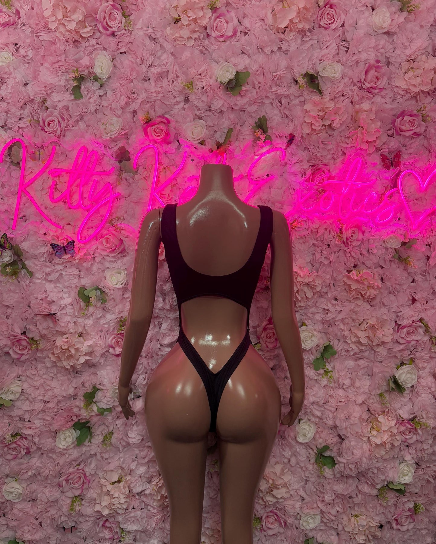 Bottlegirl One Piece Black Bodysuit -  Exotic Dancewear  Elegant and Sexy for Performers, Events, or Special Occasions