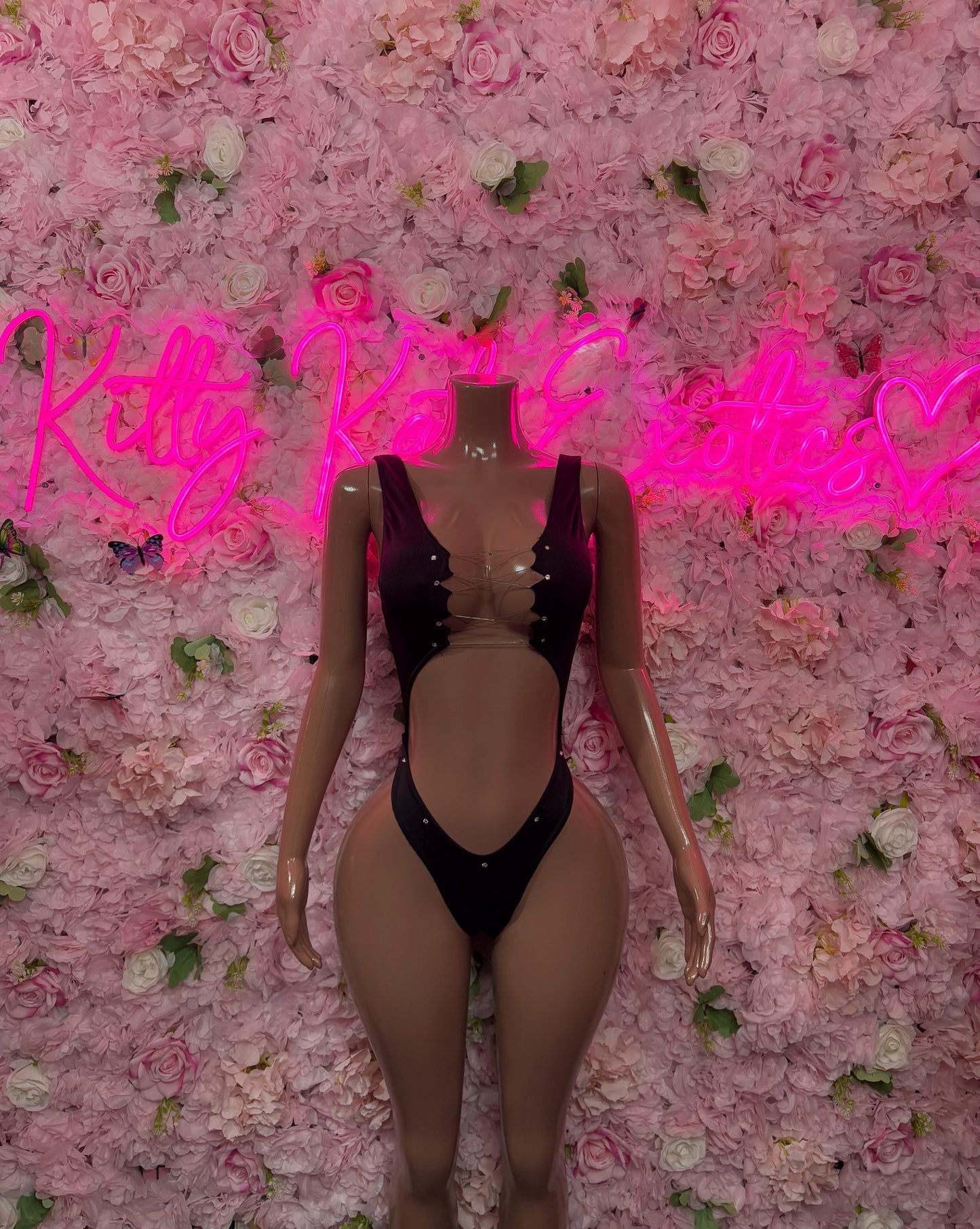 Bottlegirl One Piece Black Bodysuit -  Exotic Dancewear  Elegant and Sexy for Performers, Events, or Special Occasions