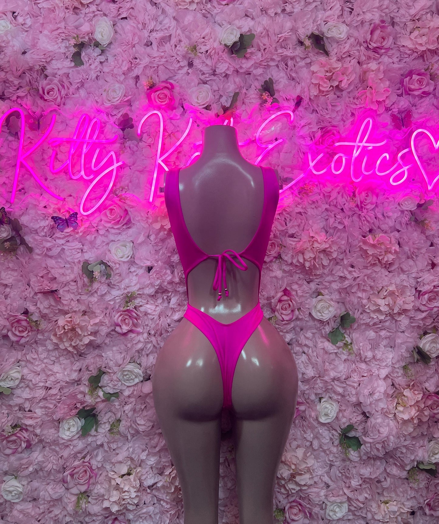 Rave Outfit One Piece Pink Bodysuit -  Exotic Dancewear  Elegant and Sexy for Performers, Events, or Special Occasions