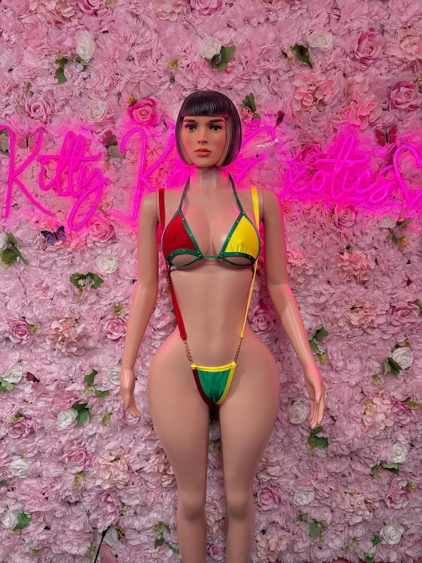 Carnival Outfit Bolivian Flag Bikini Swimsuit Flag Swimwear Beachwear Festival Outfit