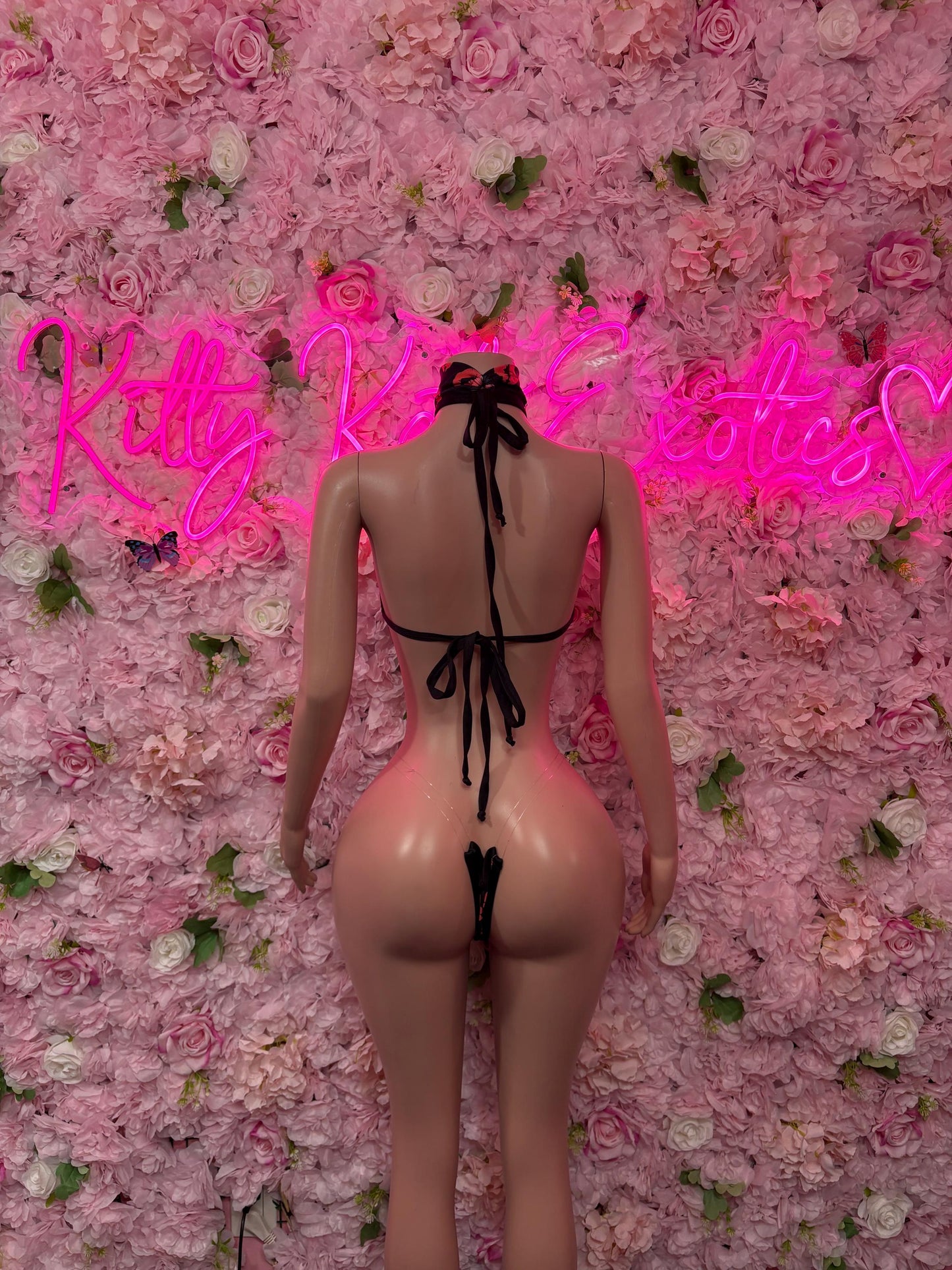 Valentines Day Exotic Dancewear Two-Piece Bodysuit  - Sexy Hearts Romantic Outfit for Date Night - Cute Gift for Her