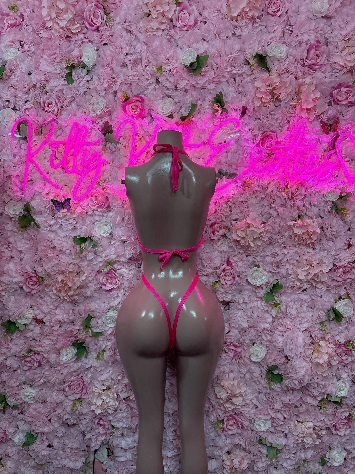 Cute Valentines Day Exotic Dancewear One-Piece Slingshot  - Sexy Hearts Romantic Outfit for Date Night - Cute Gift for Her
