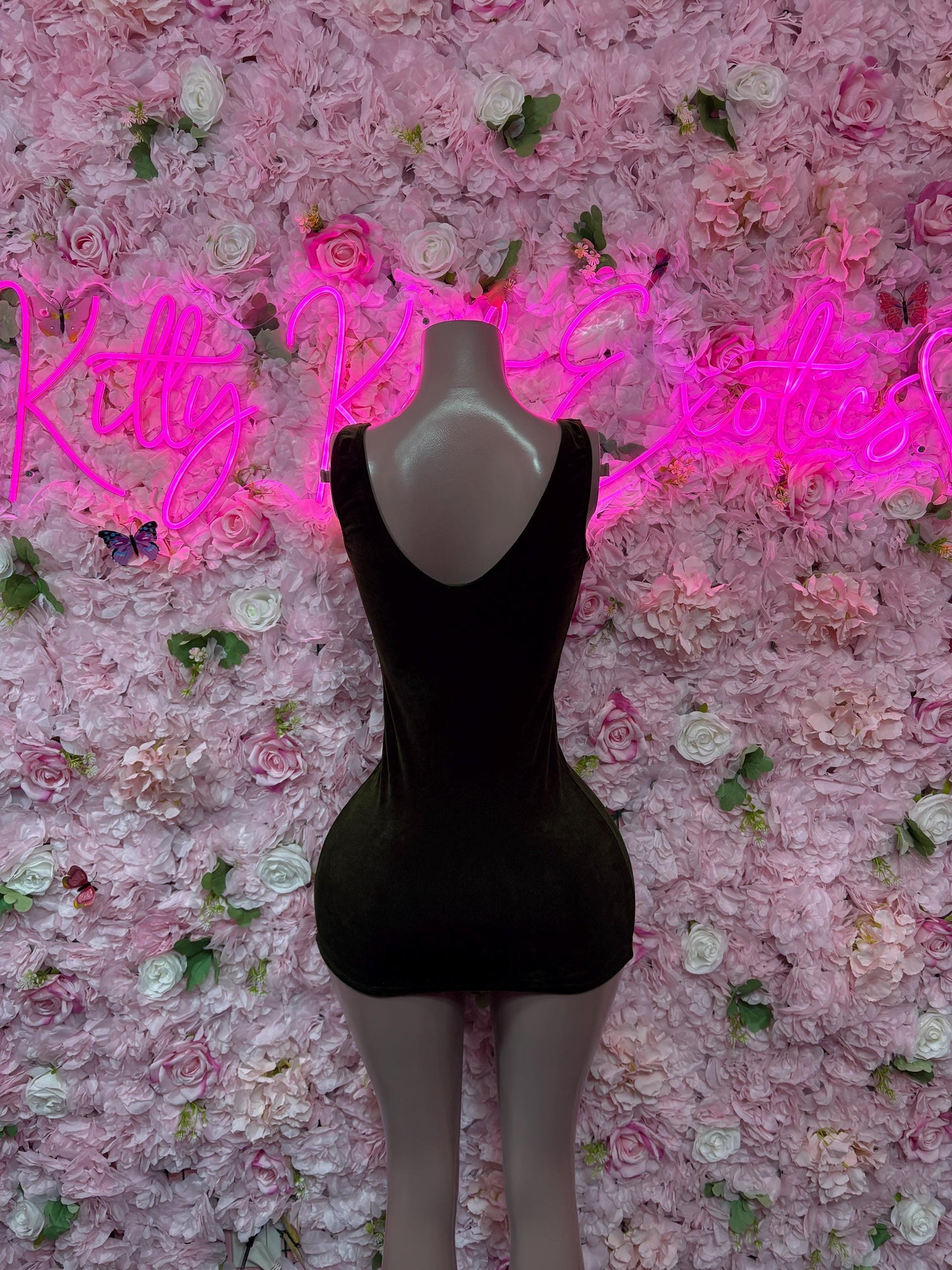 Bottlegirl Bartender Velvet Black Dress  Exotic Dancewear for Performers, Raves, or Night Out | Bottle girl Outfits