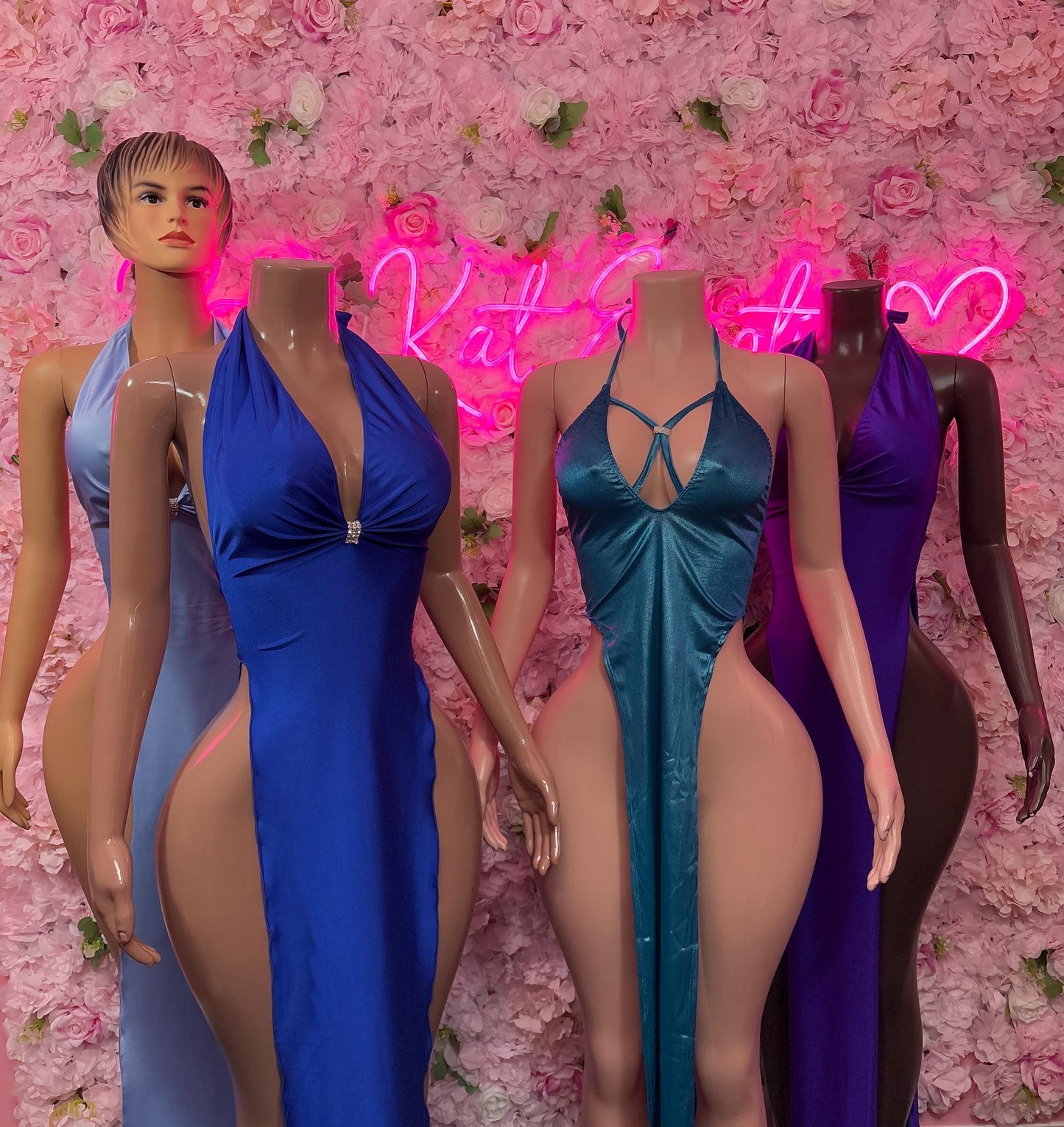 Sexy Lingerie Costume  Purple Gown  Romantic Dancewear Outfit  Exotic Dancer & Bottle Girl Set