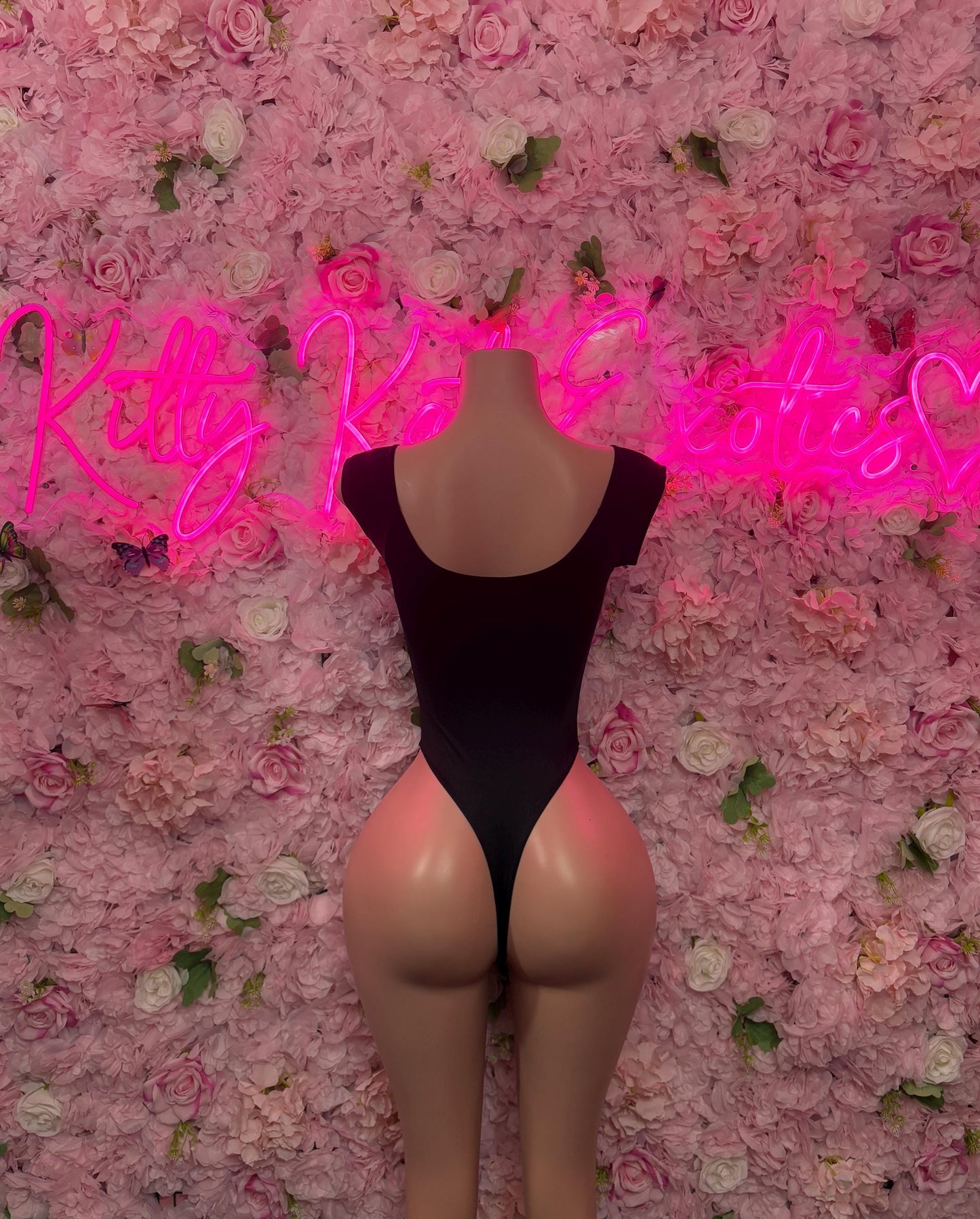 Bottlegirl One Piece Black Bodysuit -  Exotic Dancewear  Elegant and Sexy for Performers, Events, or Special Occasions