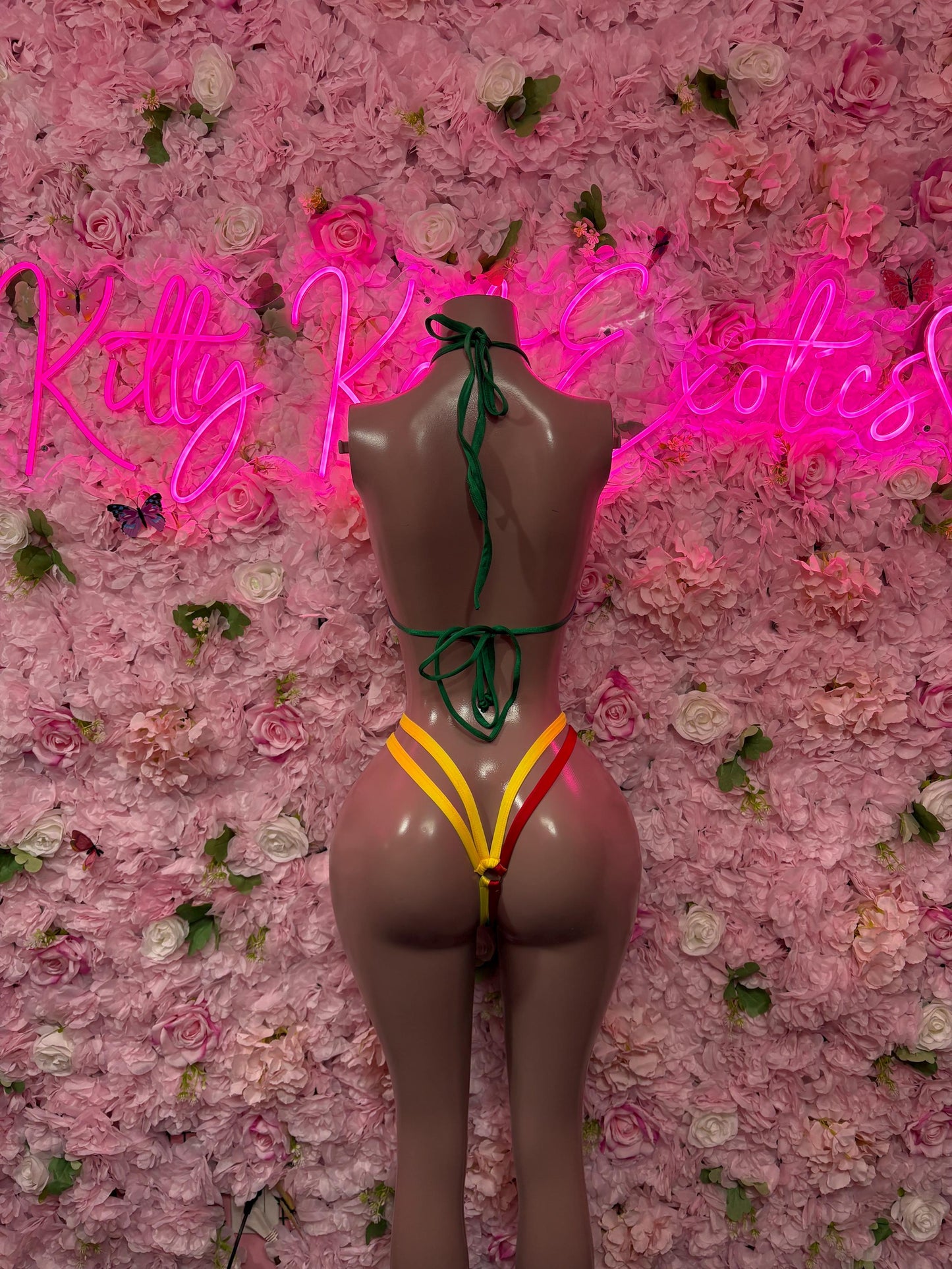 Carnival Outfit Bolivian Flag Bikini Swimsuit Flag Swimwear Beachwear Festival Outfit