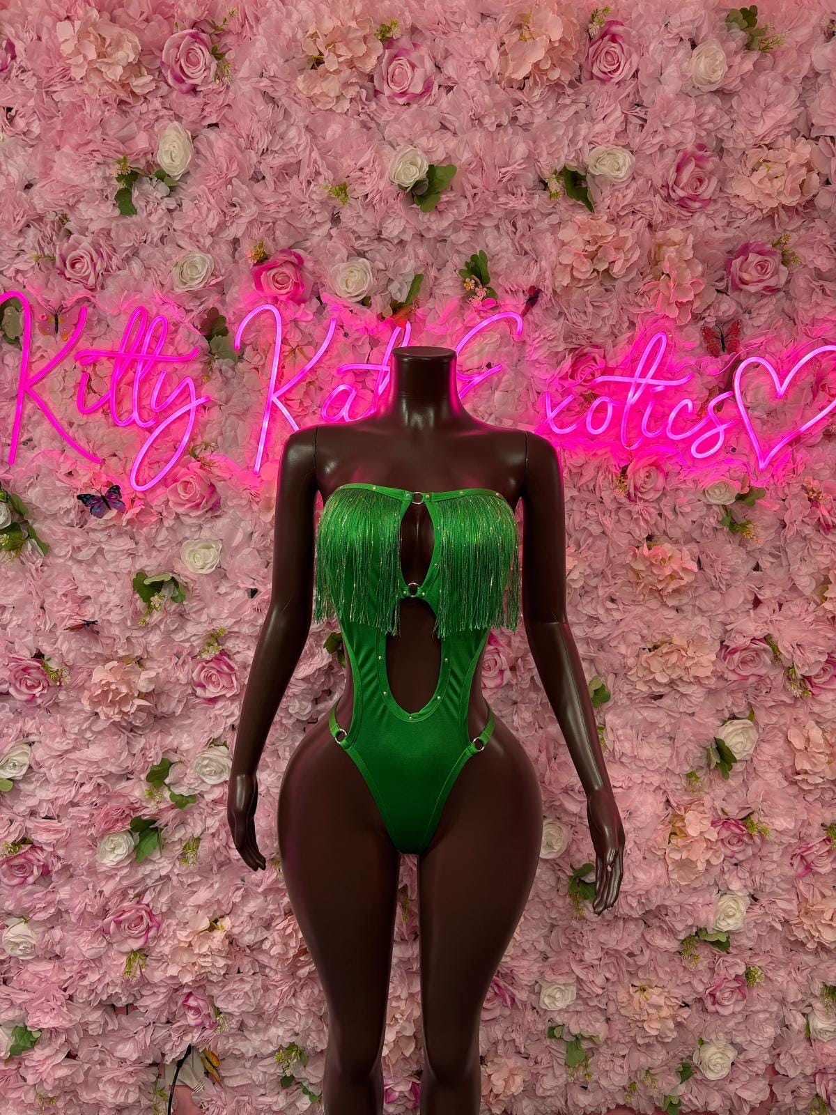 St Patricks Day Green One Piece, Bodysuit -  Exotic Dancewear, Bartender Sexy for Performers, Events, or Special Occasions