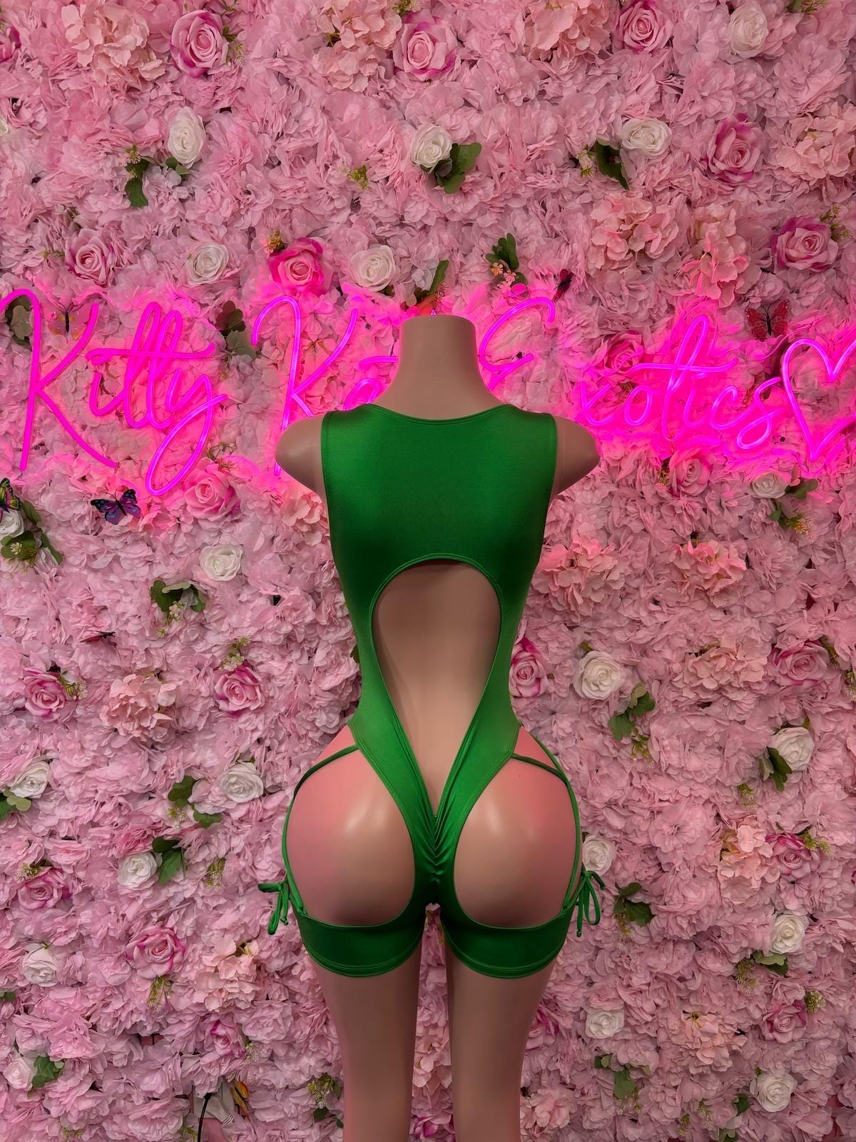 St Patricks Day Green Bottlegirl One Piece, Bodysuit -  Exotic Dancewear, Bartender Sexy for Performers, Events, or Special Occasions