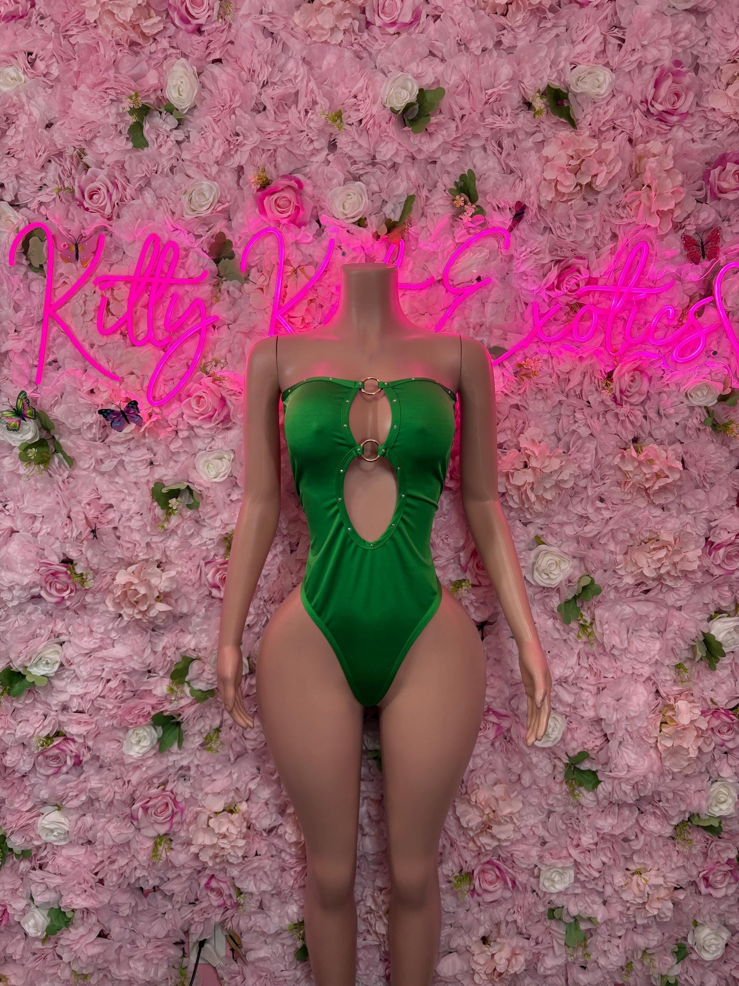 St Patricks Day Green Bottlegirl One Piece, Bodysuit -  Exotic Dancewear, Bartender Sexy for Performers, Events, or Special Occasions