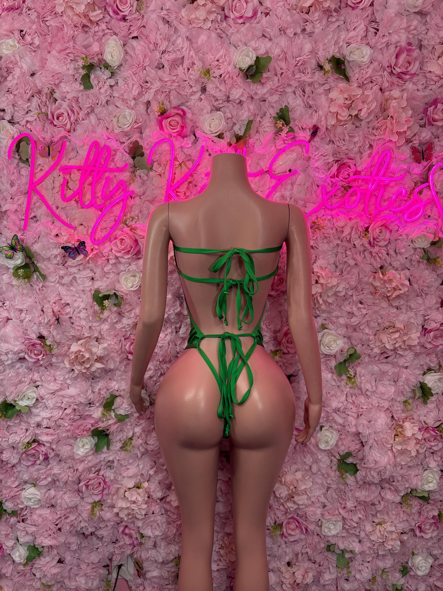 St Patricks Day Green Bottlegirl One Piece, Bodysuit -  Exotic Dancewear, Bartender Sexy for Performers, Events, or Special Occasions