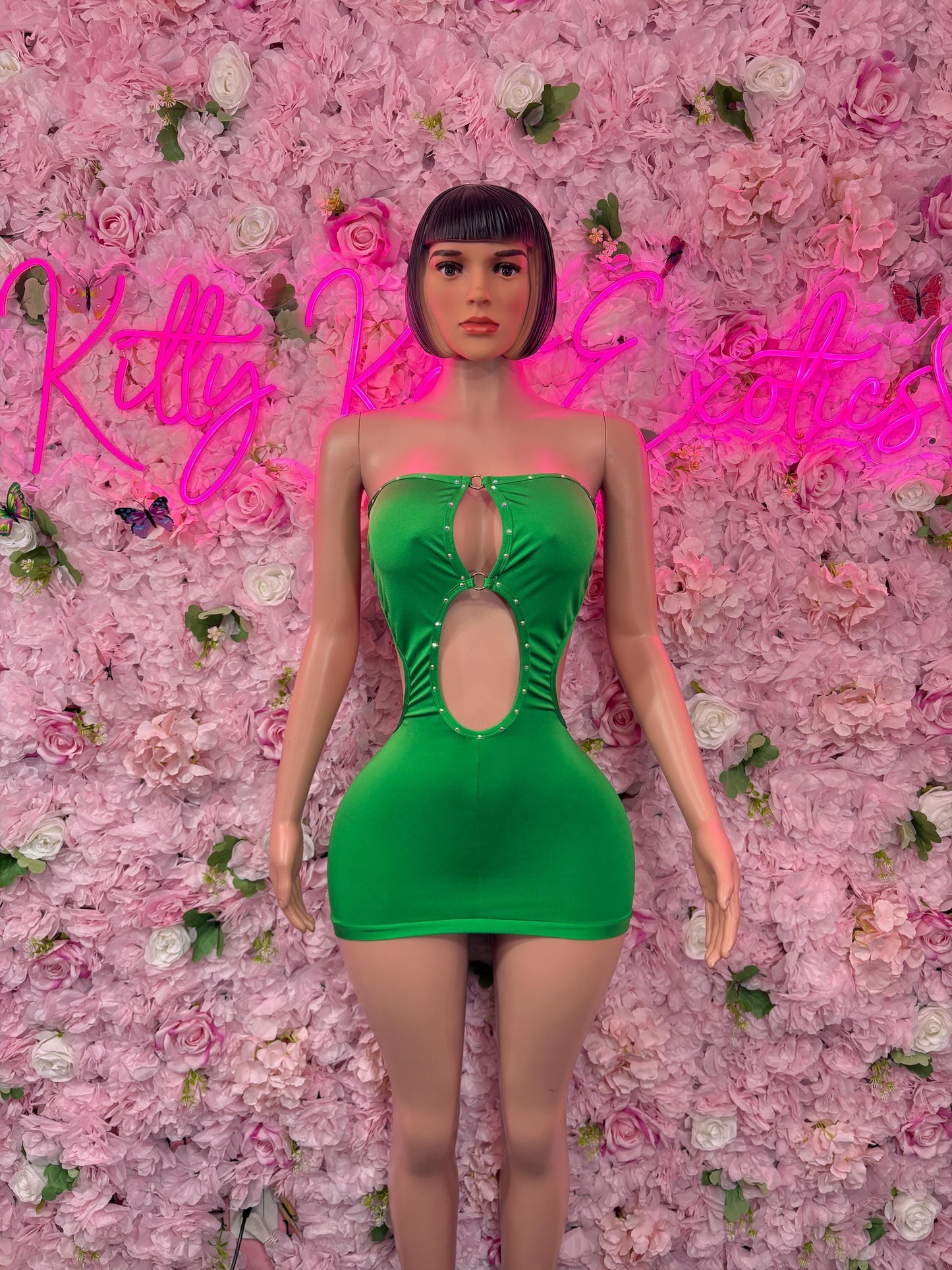 St Patricks Day Green Bottlegirl , Dress -  Exotic Dancewear, Bartender Sexy for Performers, Events, or Special Occasions