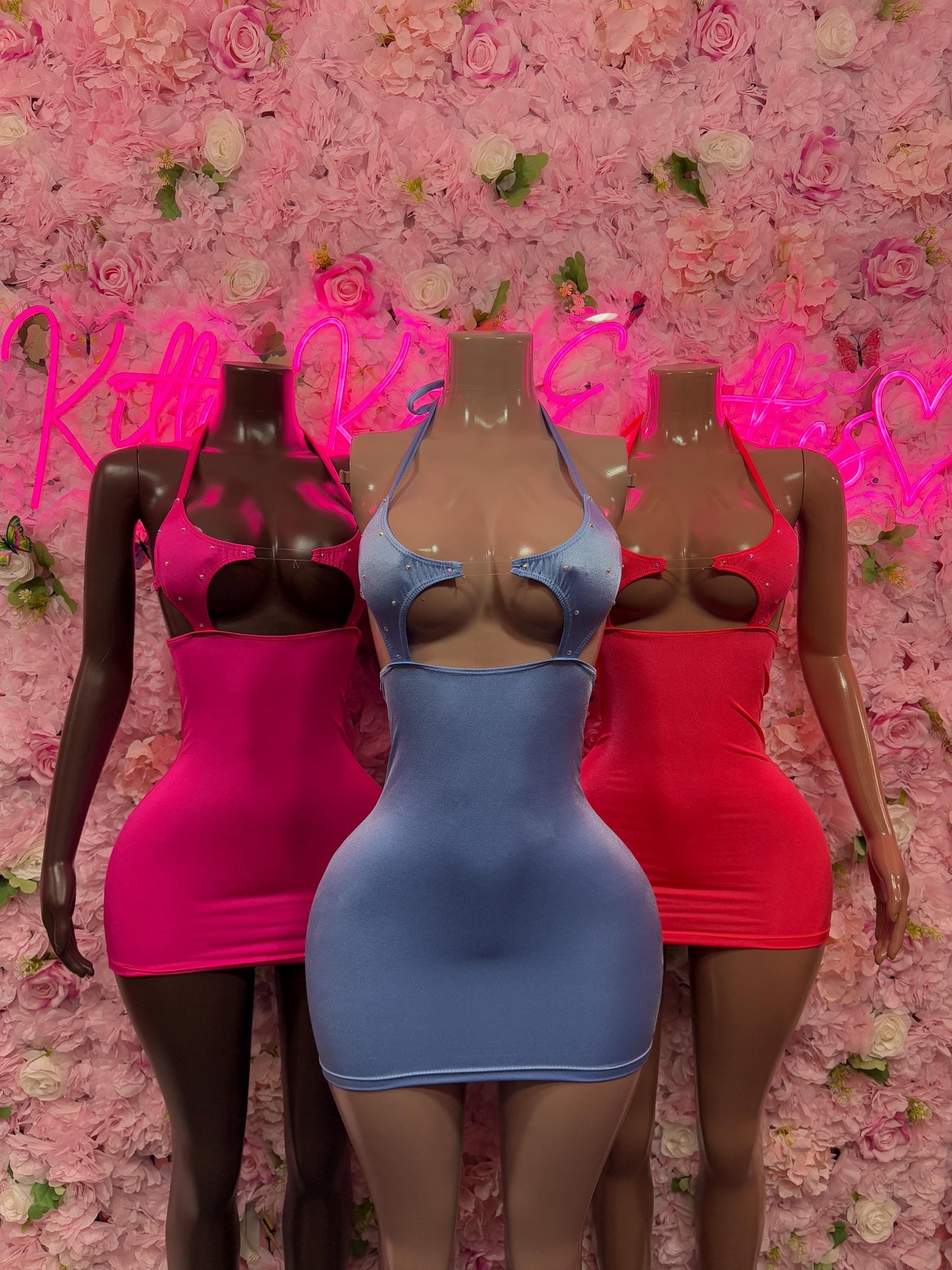 Exotic Dancewear Coral Dress  Perfect for Evening, Party, or Formal Wear | Bold and Stylish Women's Fashion