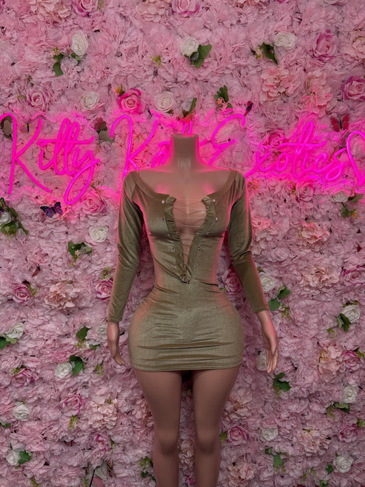 Summer Dress Nude -  Elegant and Sexy for Performers, Events, or Special Rave Outfit Elegant Dress