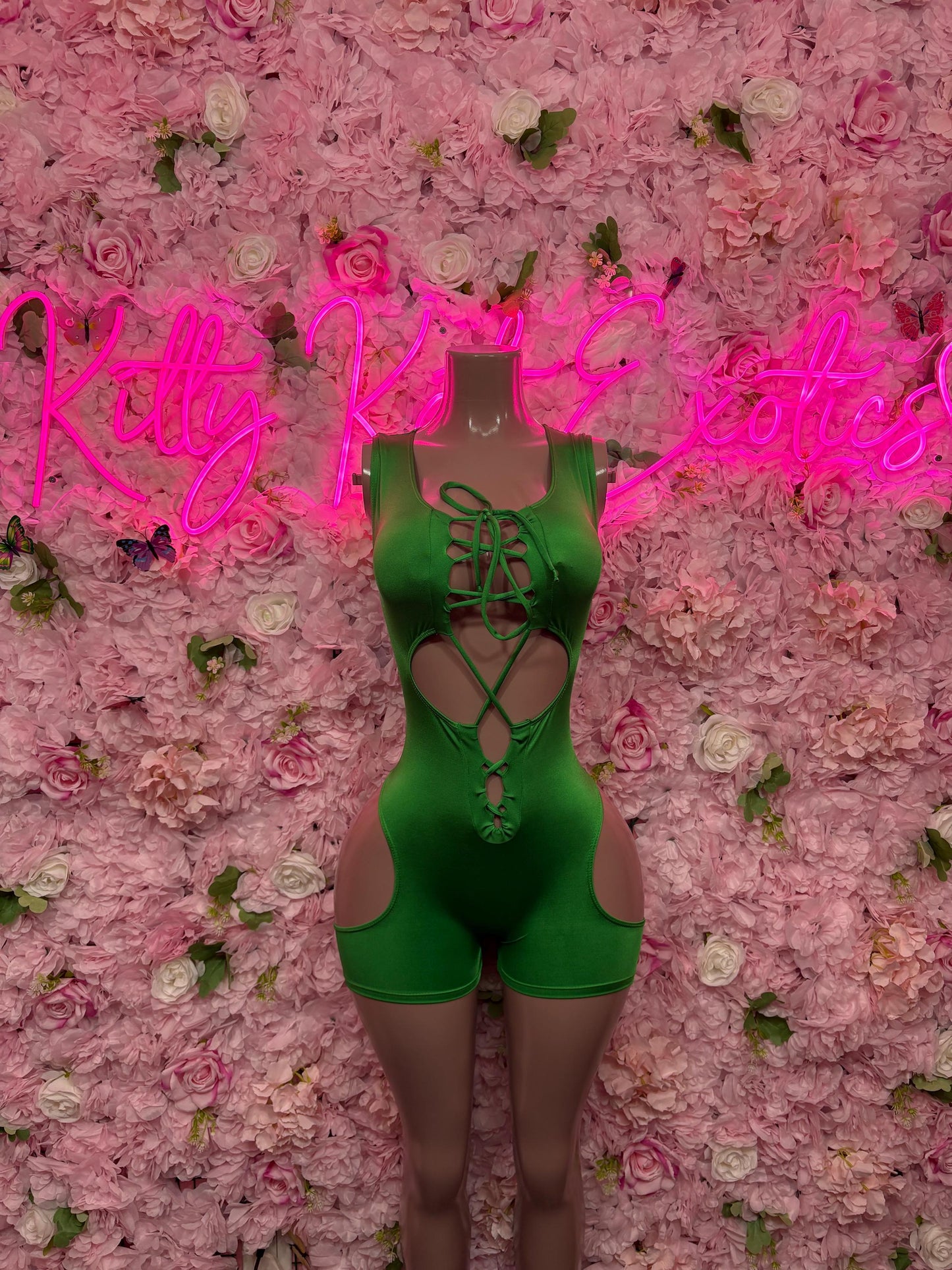 St Patricks Day Green Bottlegirl , Bodysuit -  Exotic Dancewear, Bartender Sexy for Performers, Events, or Special Occasions