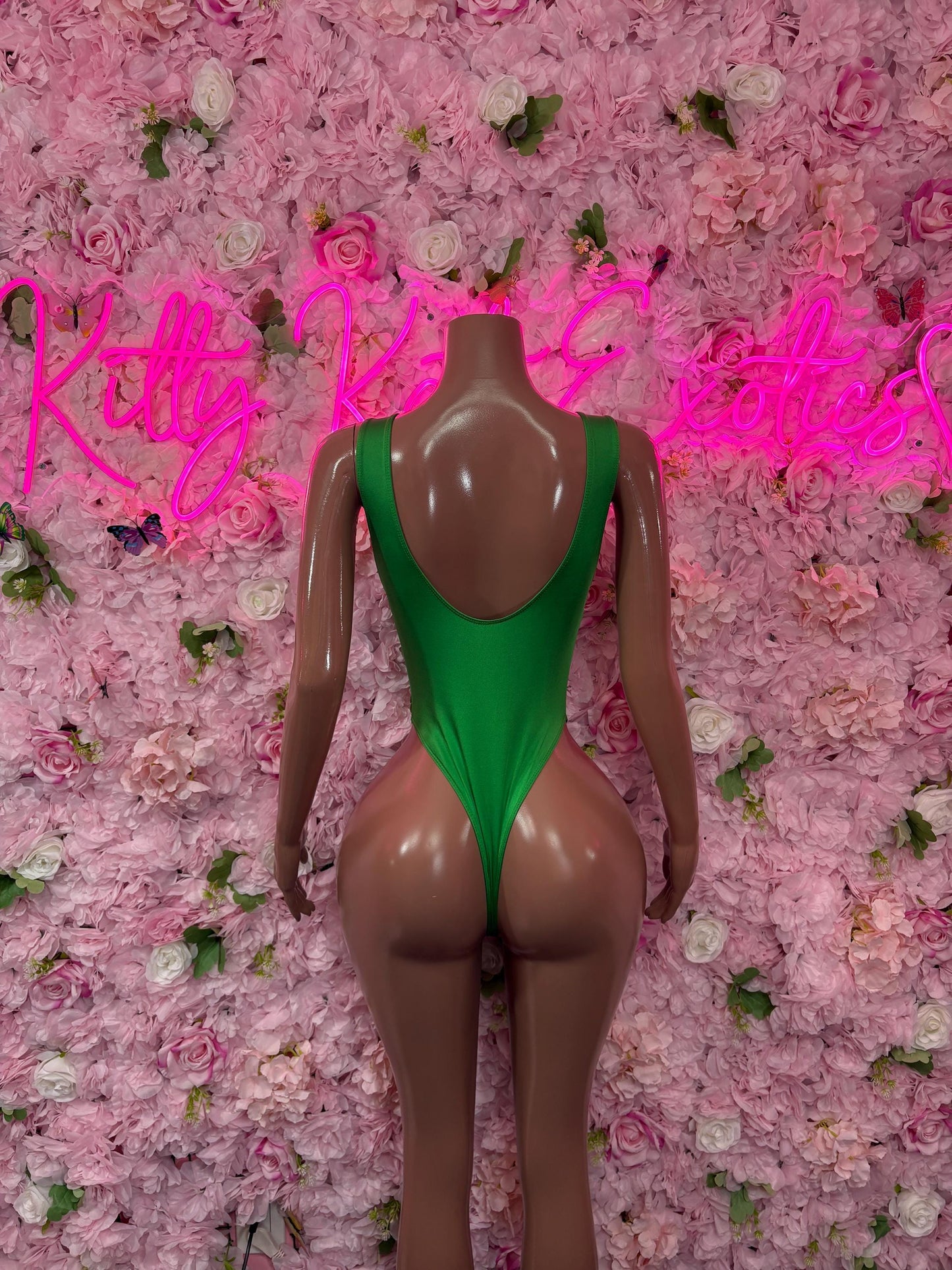 St Patricks Day Green Bottlegirl One Piece, Bodysuit -  Exotic Dancewear, Bartender Sexy for Performers, Events, or Special Occasions