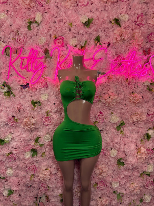 St Patricks Day Green Bottlegirl, Dress -  Exotic Dancewear, Bartender Sexy for Performers, Events, or Special Occasions