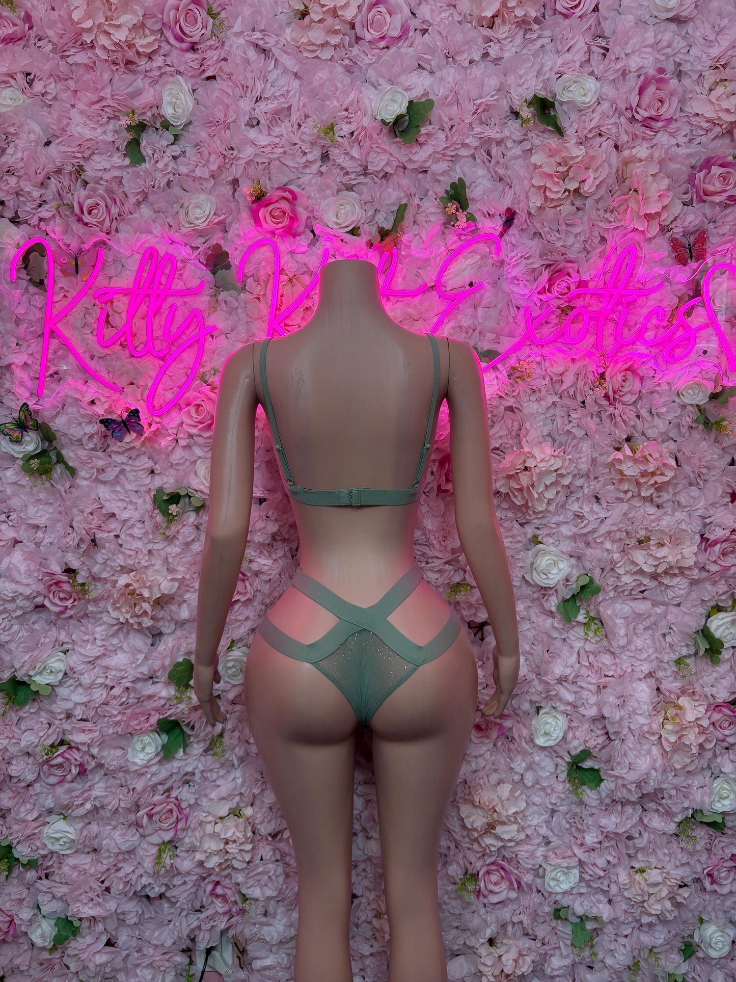 RaveOutfit Two-Piece Olive -  | Exotic Dancewear for Performers, Raves, & Festival Clothing