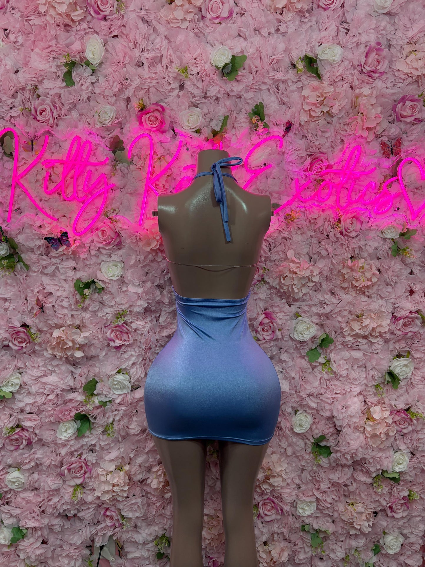 Exotic Dancewear Blue Dress  Perfect for Evening, Party, or Formal Wear | Bold and Stylish Women's Fashion