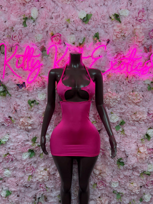 Exotic Dancewear Pink Dress  Perfect for Evening, Party, or Formal Wear | Bold and Stylish Women's Fashion