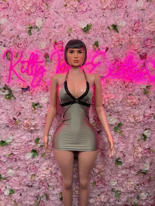 Summer Dress Nude -  Elegant and Sexy for Performers, Events, or Special Rave Outfit Elegant Dress