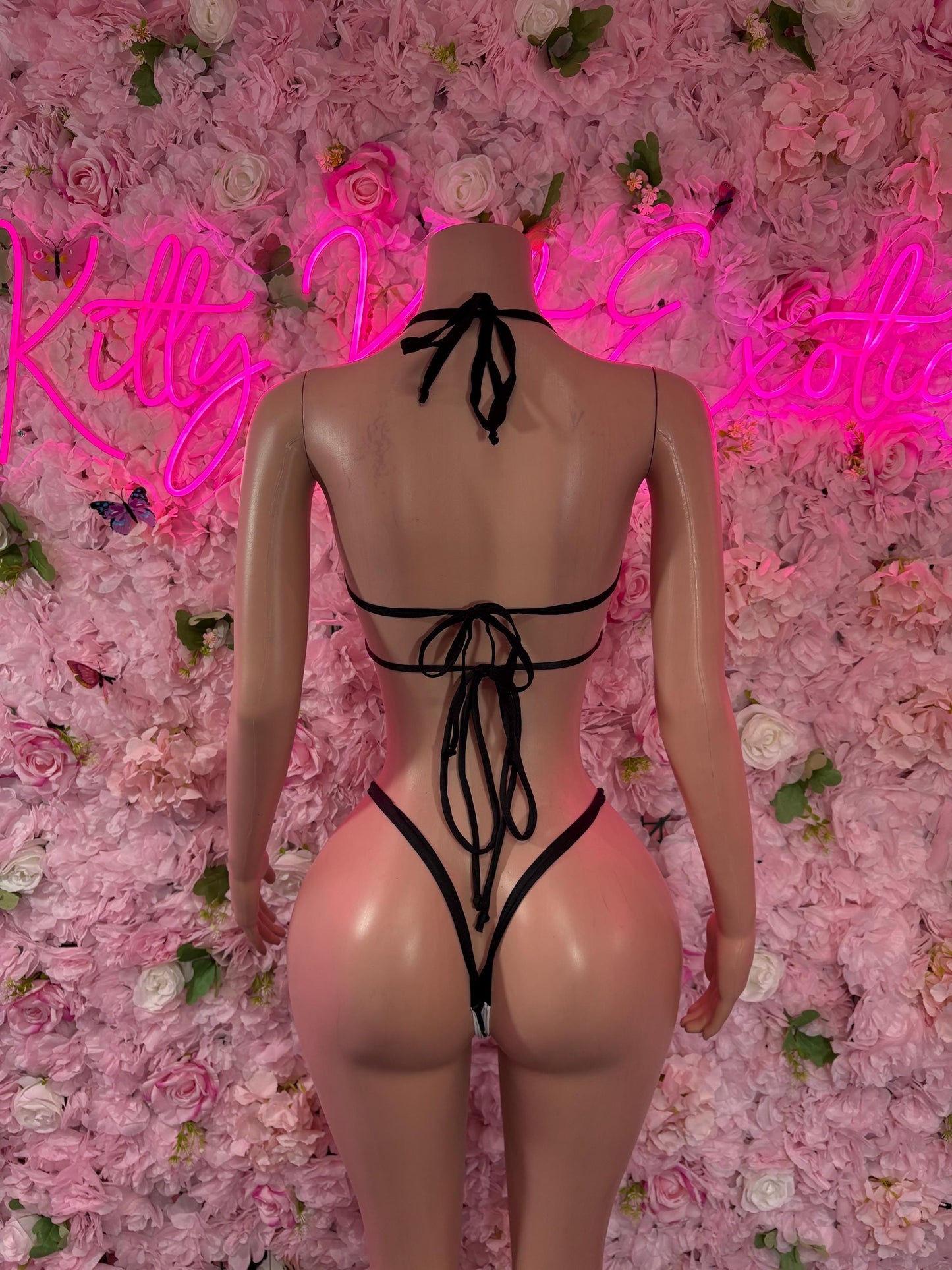 Sexy Referee Costume Set - One Piece Sports Bikini  for Women - Halloween, Rave, Clubwear, Game Day, Roleplay, Festival Look