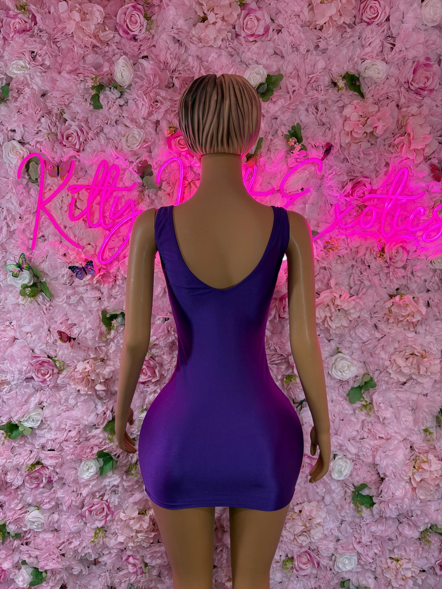 Summer Purple Dress - Exotic Dancewear  Elegant and Sexy Evening Dress for Performers, Events, or Special Occasions Womens Clothing