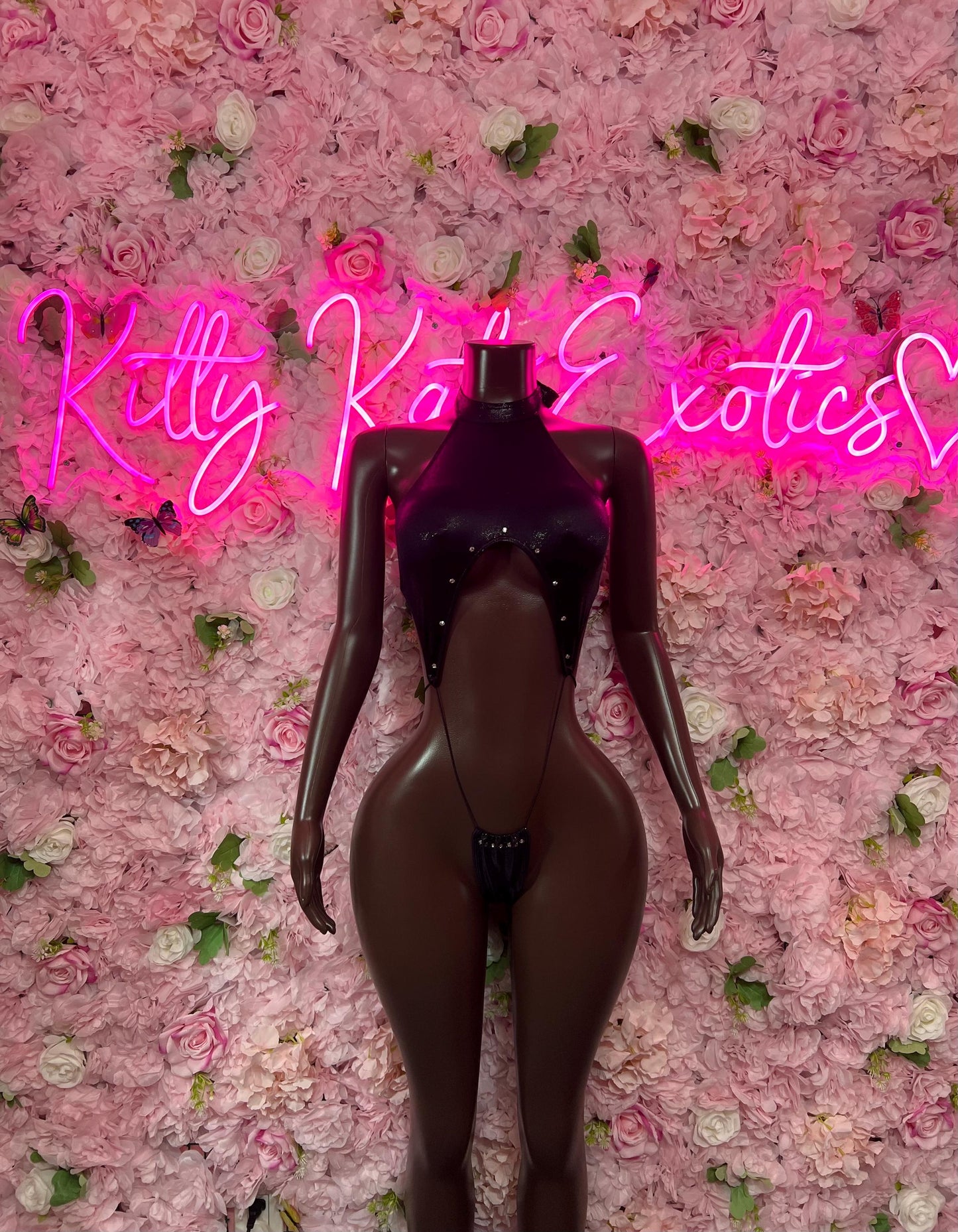 Exotic Dancewear One Piece Black Bodysuit  Ravewear - Sexy Festival Outfit, Clubwear, Performance Costume, EDM Party Wear