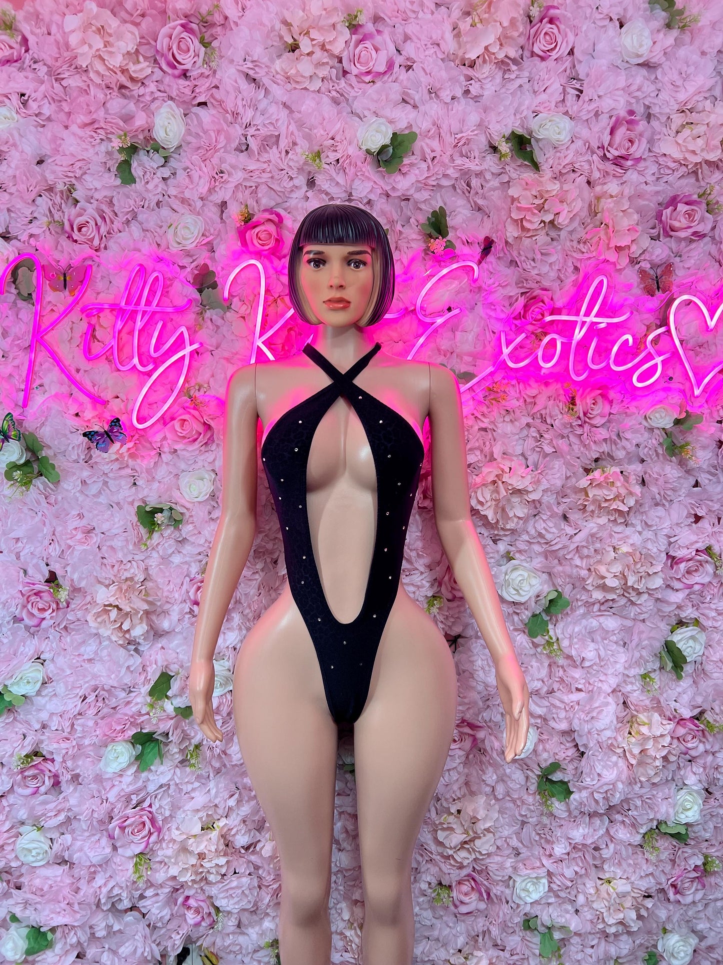 Bartender Outfit One Piece Black Bodysuit  Ravewear - Sexy Festival Outfit, Clubwear, Performance Costume, EDM Party Wear