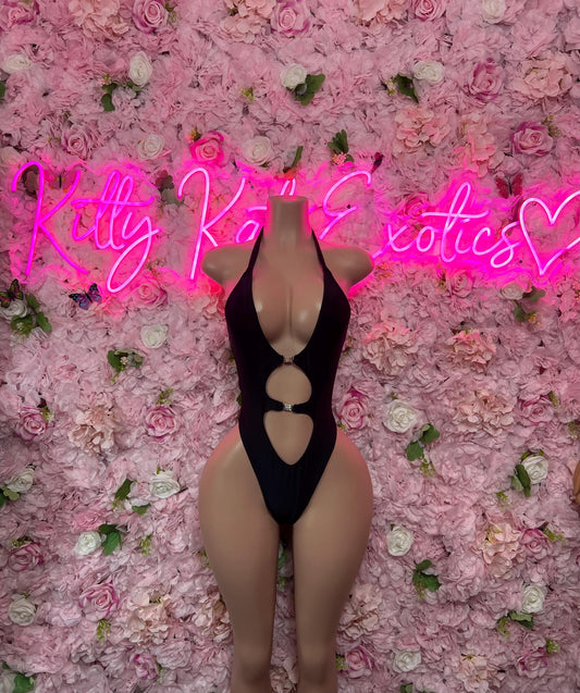 Bottlegirl Outfit One Piece Black Bodysuit  Ravewear - Sexy Festival Outfit, Clubwear, Performance Costume, EDM Party Wear